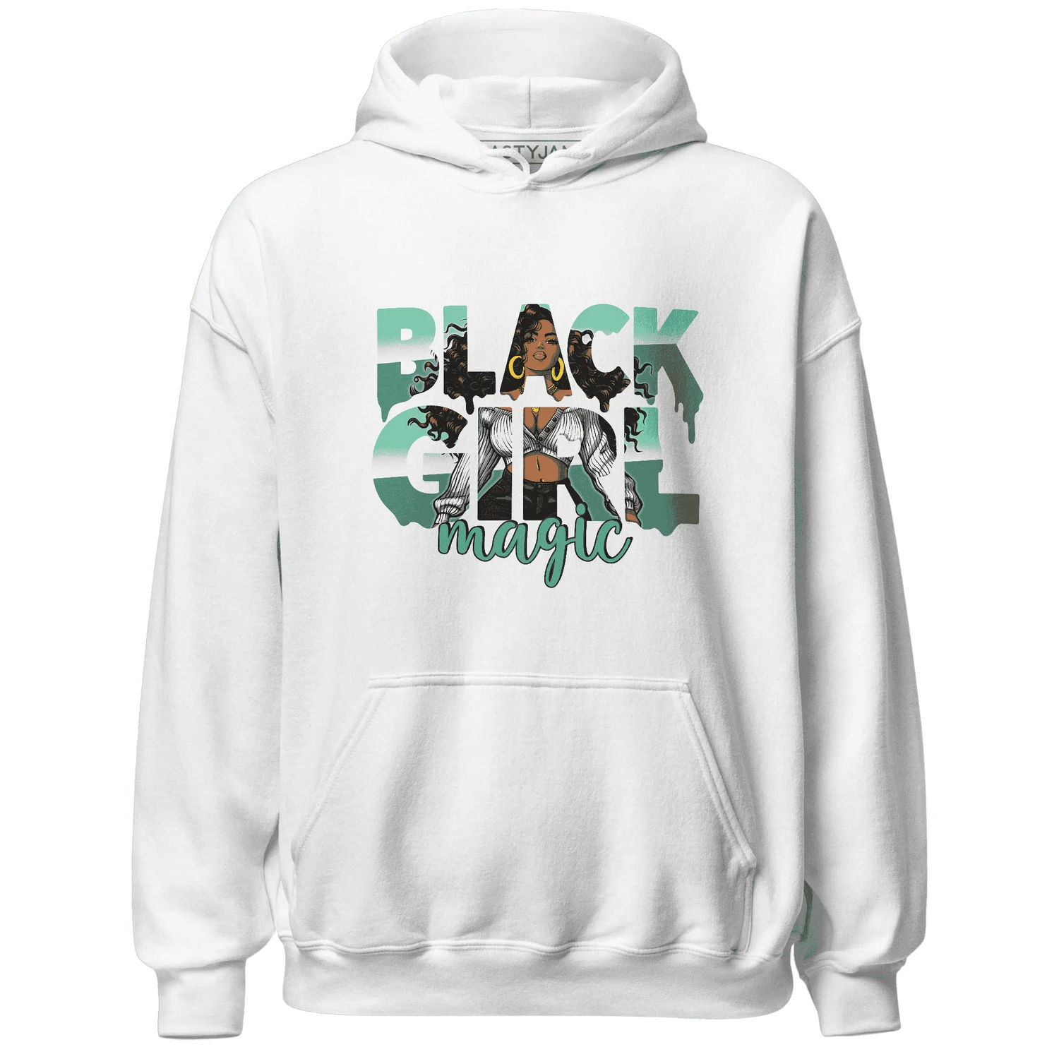 High-OG-Green-Glow-1s-Hoodie-Match-Black-Girl-Magic