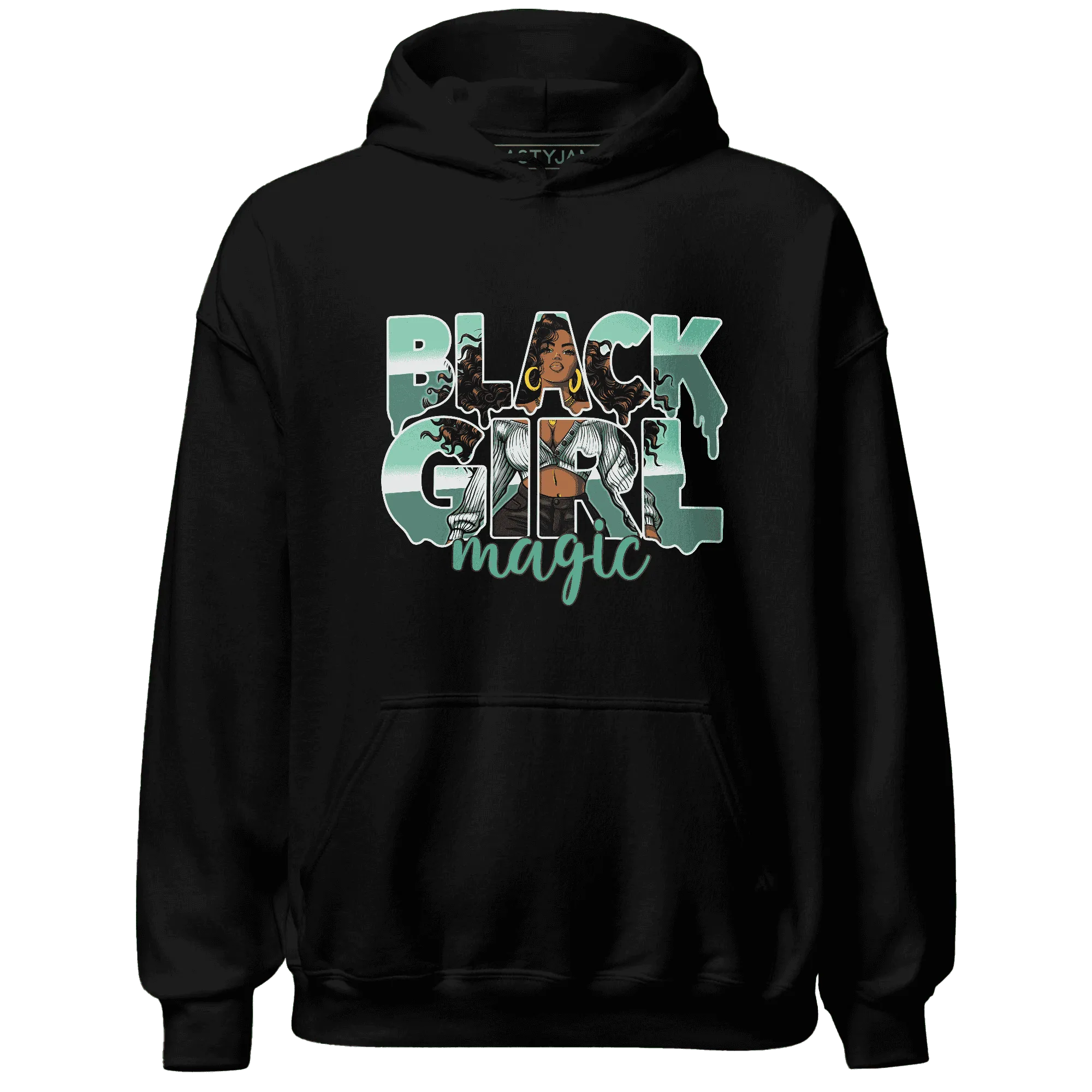 High-OG-Green-Glow-1s-Hoodie-Match-Black-Girl-Magic
