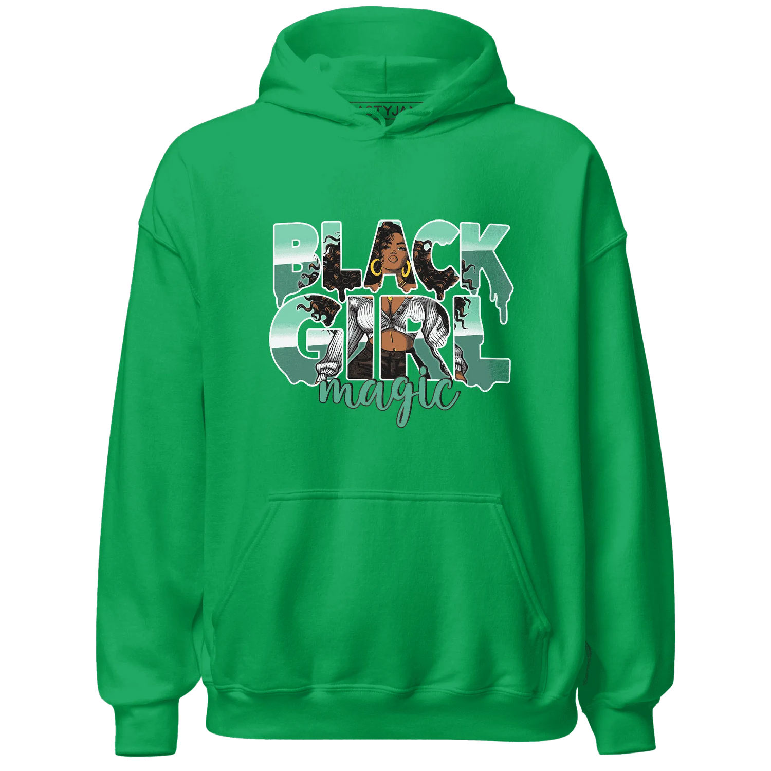 High-OG-Green-Glow-1s-Hoodie-Match-Black-Girl-Magic