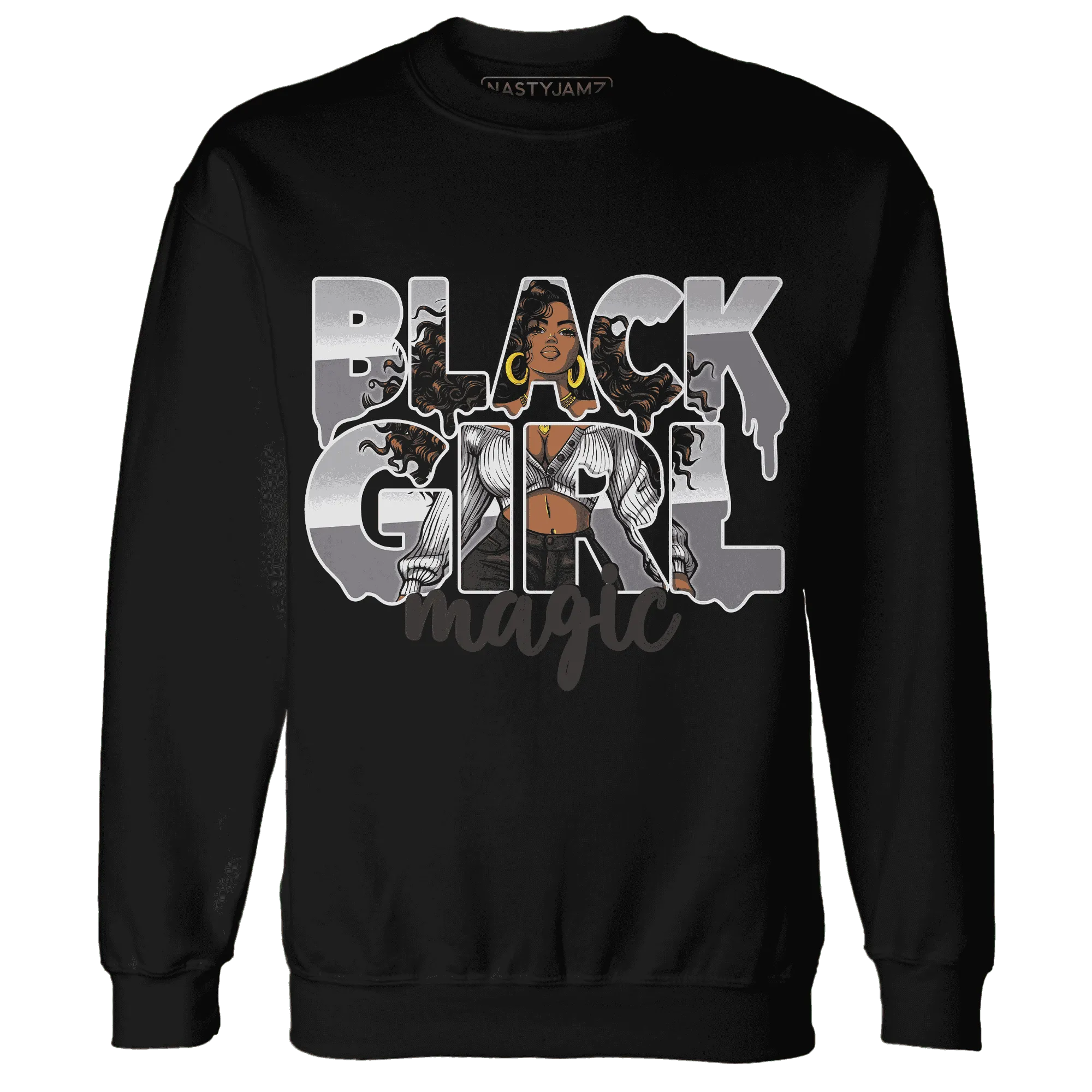 Wolf-Grey-1s-Sweatshirt-Match-Black-Girl-Magic