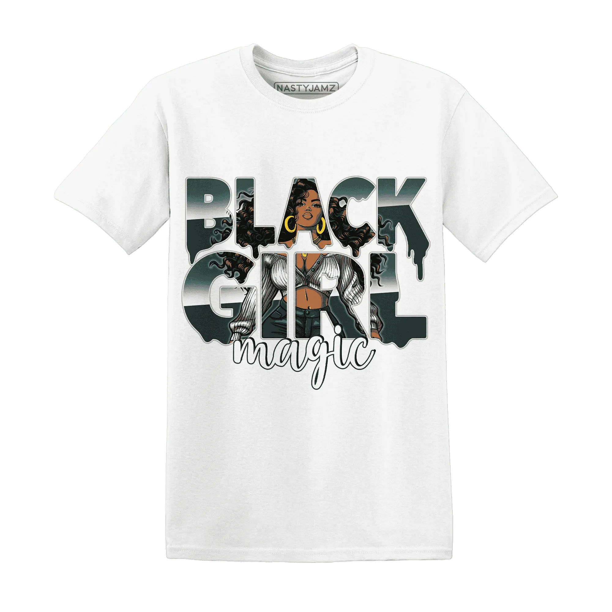 Oxidized-Green-4s-T-Shirt-Match-Black-Girl-Magic