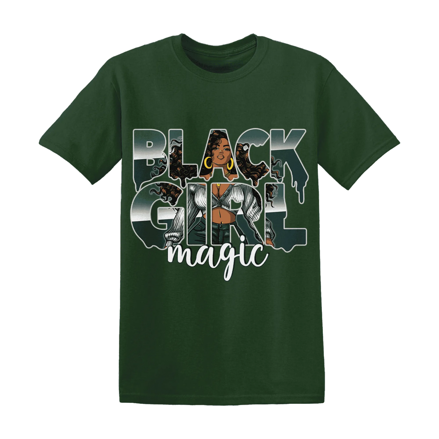 Oxidized-Green-4s-T-Shirt-Match-Black-Girl-Magic