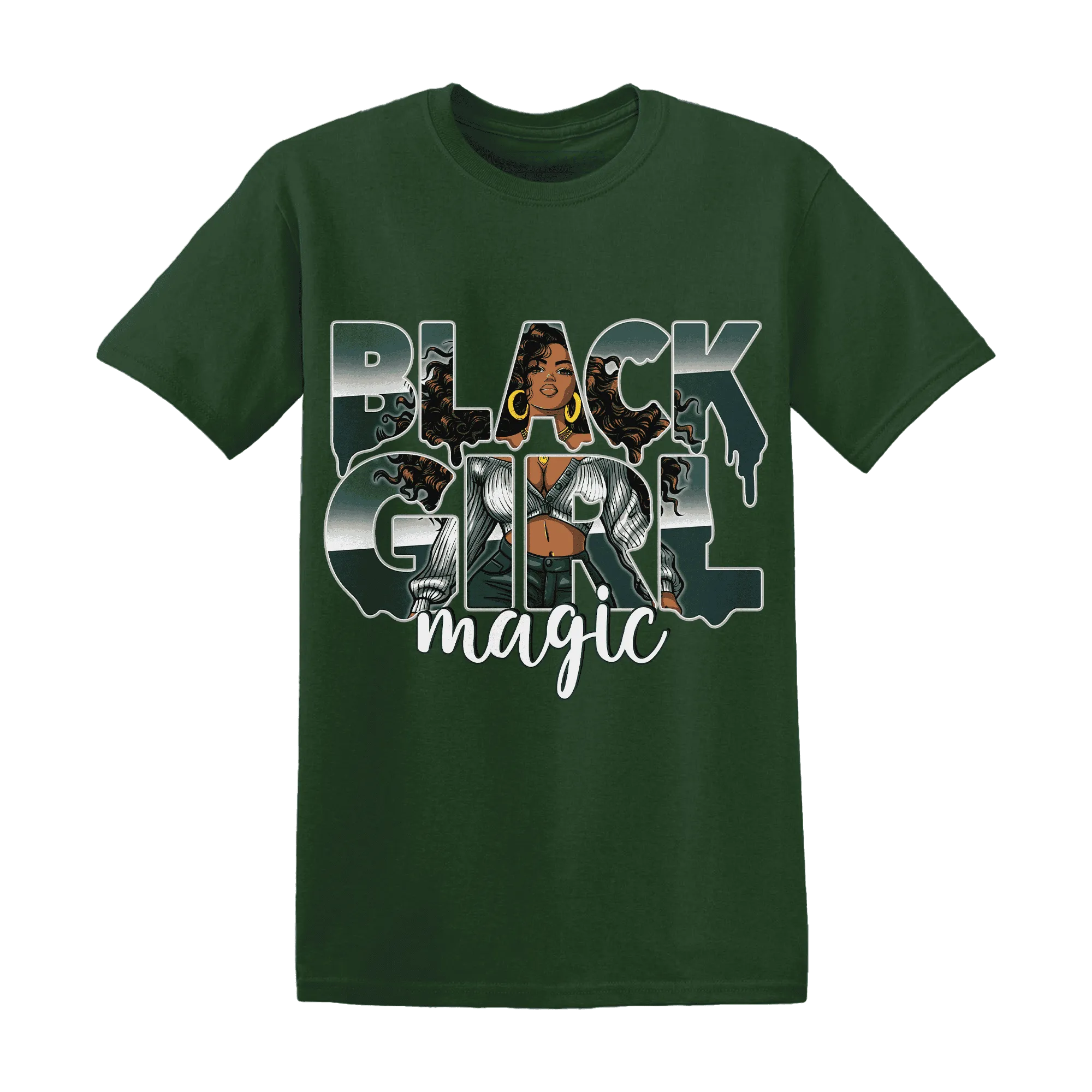 Oxidized-Green-4s-T-Shirt-Match-Black-Girl-Magic