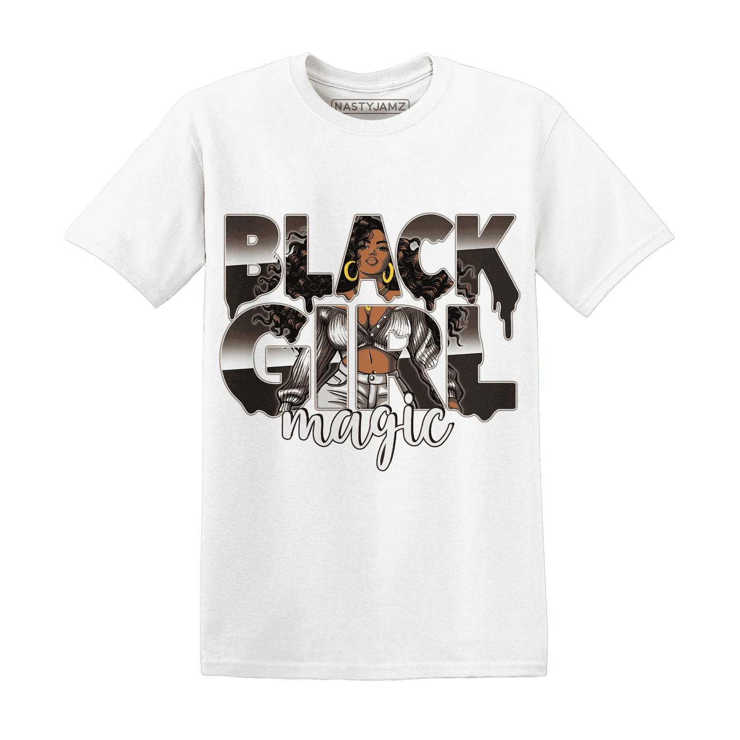Dunk-Low-Baroque-Brown-T-Shirt-Match-Black-Girl-Magic