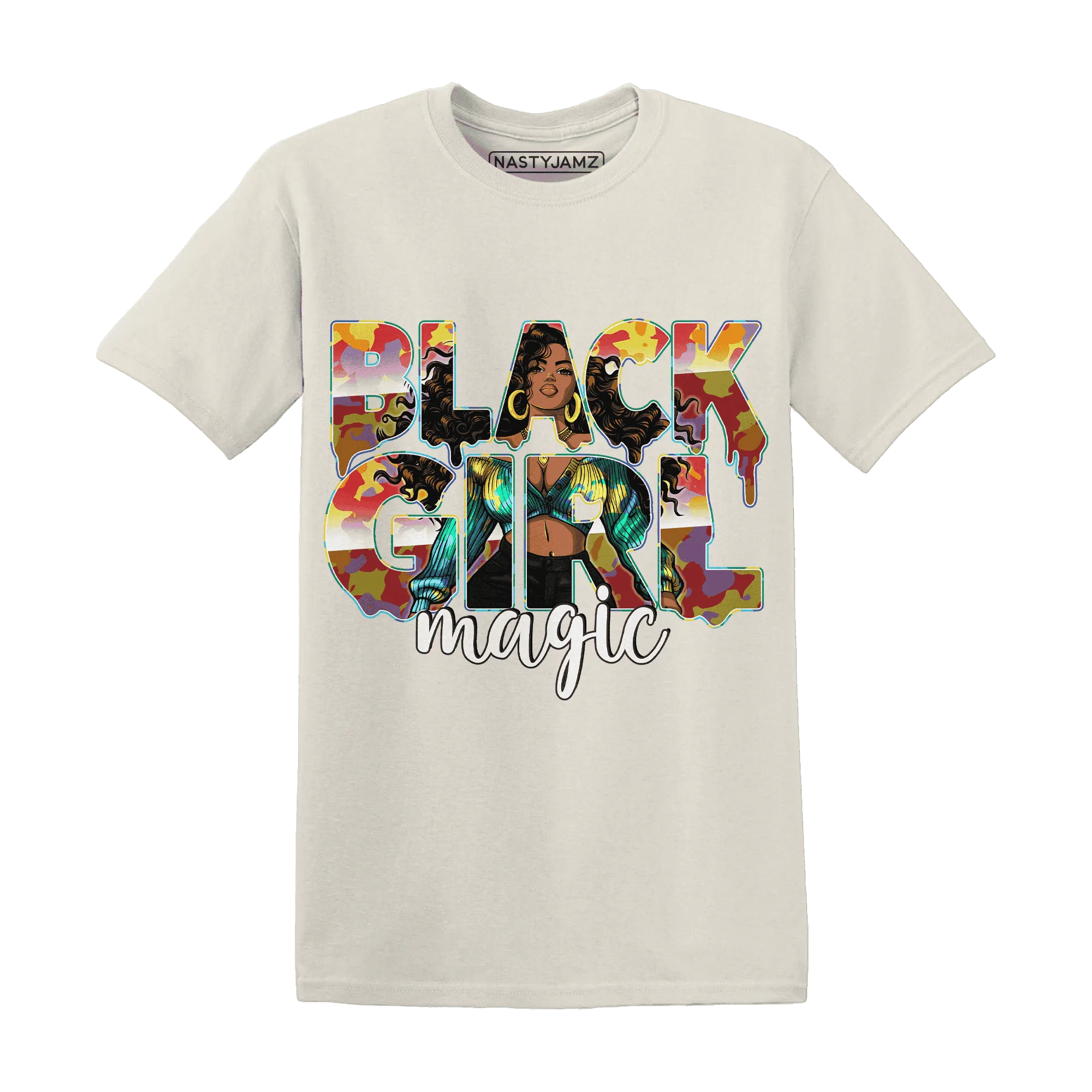 Mid-GS-Six-Championships-1s-T-Shirt-Match-Black-Girl-Magic