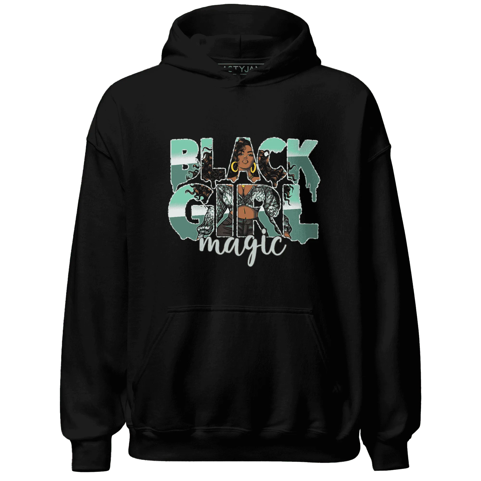 Green-Glow-3s-Hoodie-Match-Black-Girl-Magic