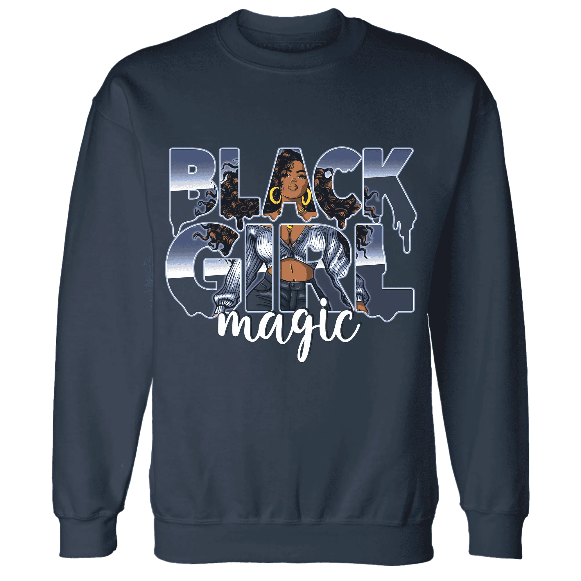 Midnight-Navy-5s-Sweatshirt-Match-Black-Girl-Magic