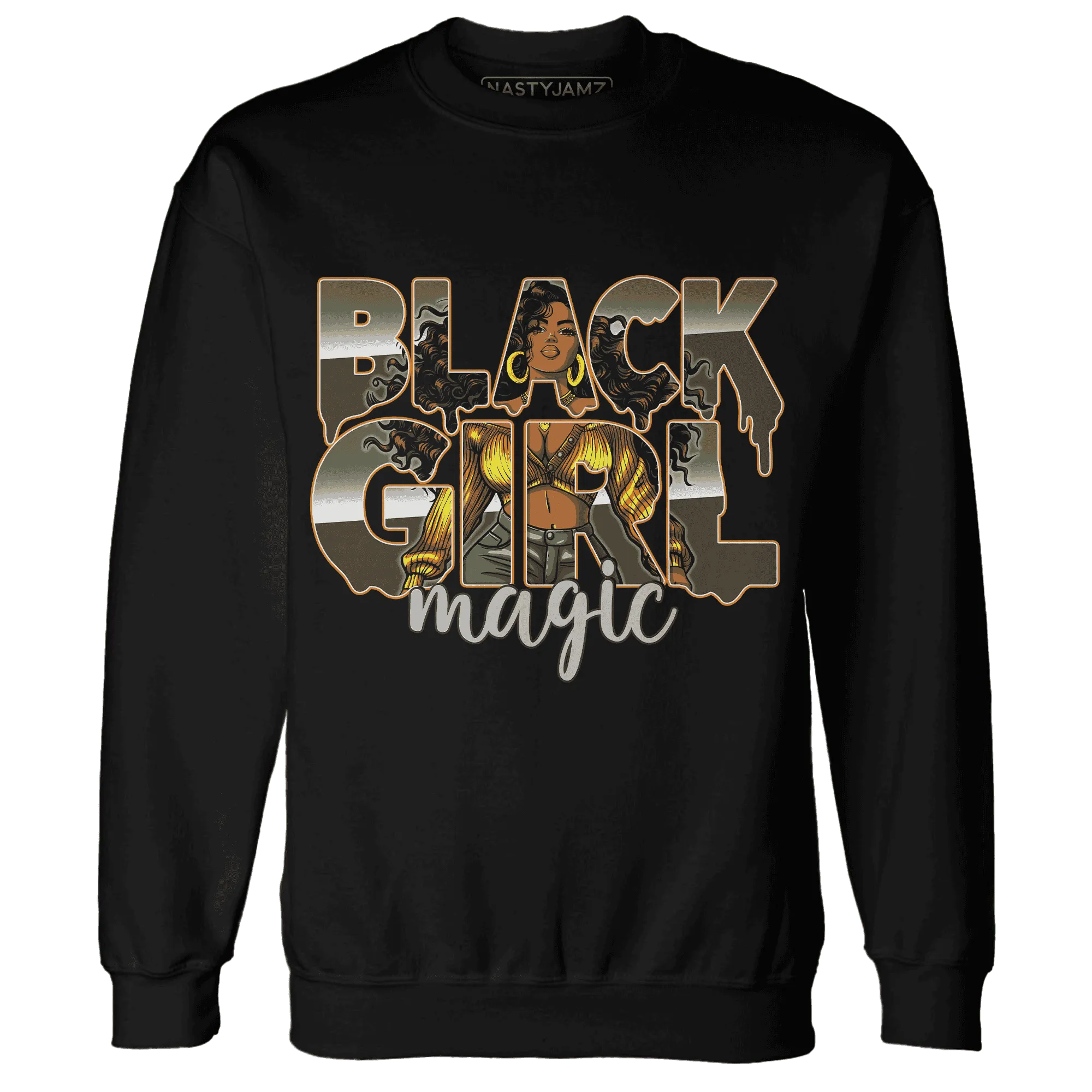 Olive-5s-Sweatshirt-Match-Black-Girl-Magic