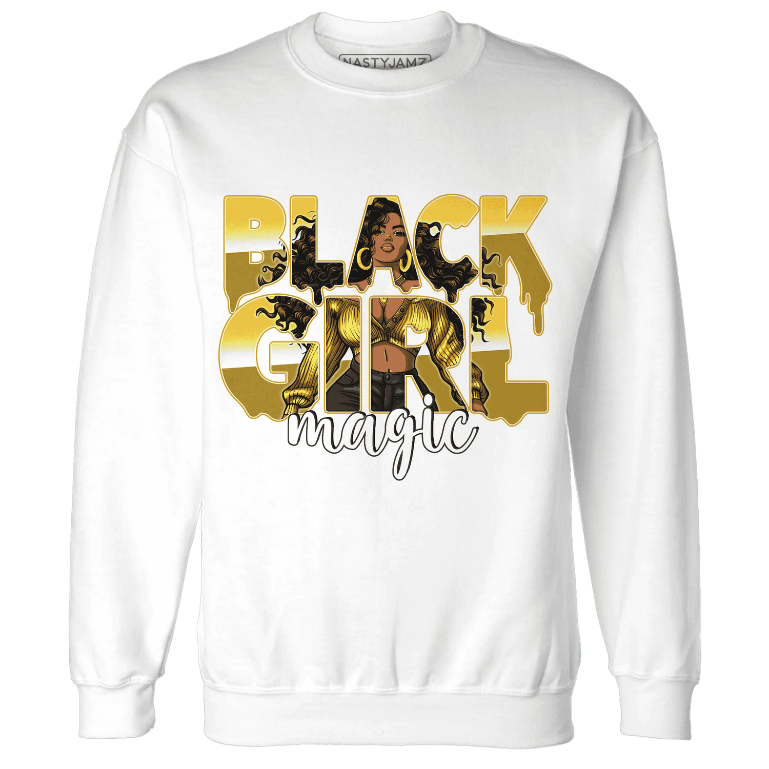 Yellow-Ochre-6s-Sweatshirt-Match-Black-Girl-Magic