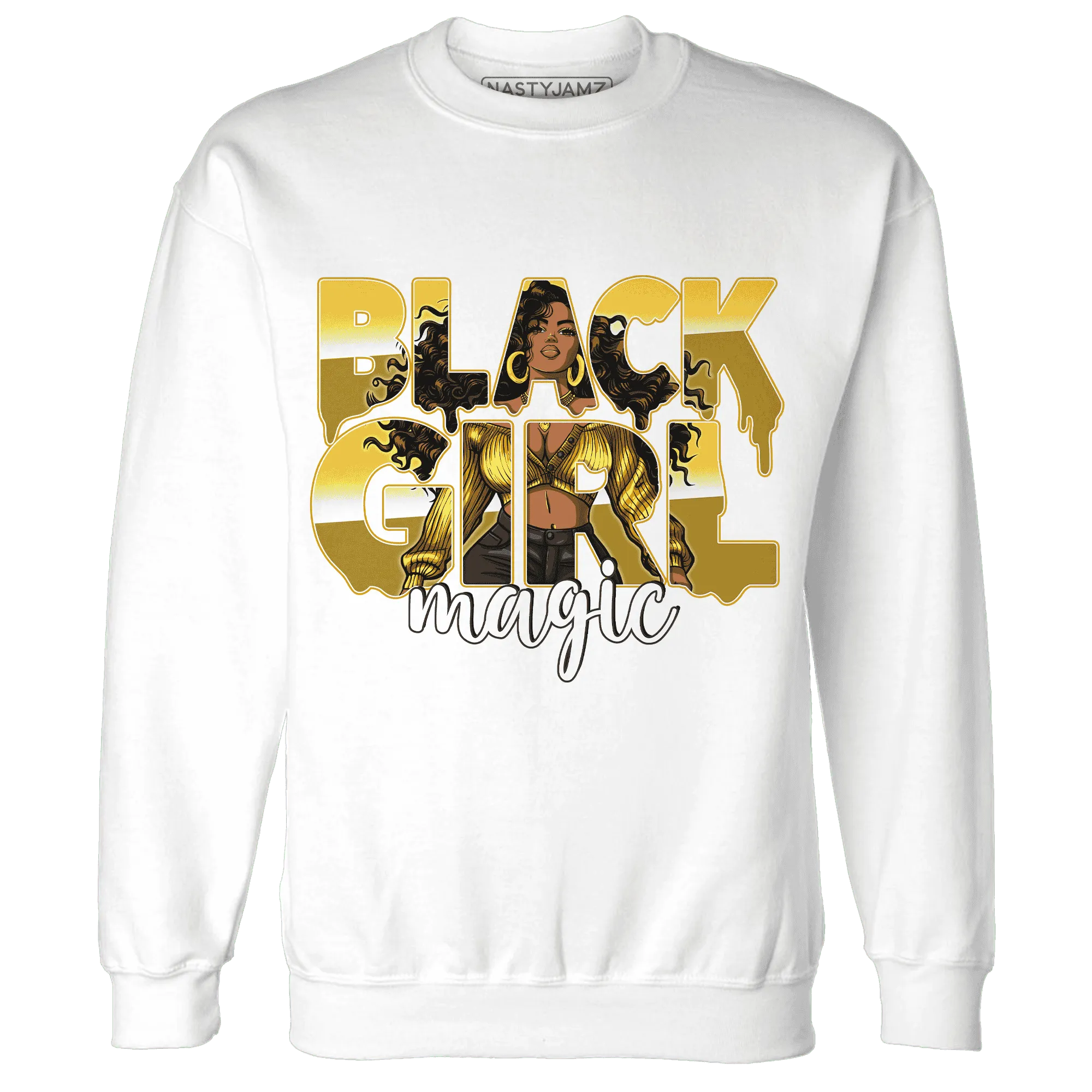 Yellow-Ochre-6s-Sweatshirt-Match-Black-Girl-Magic