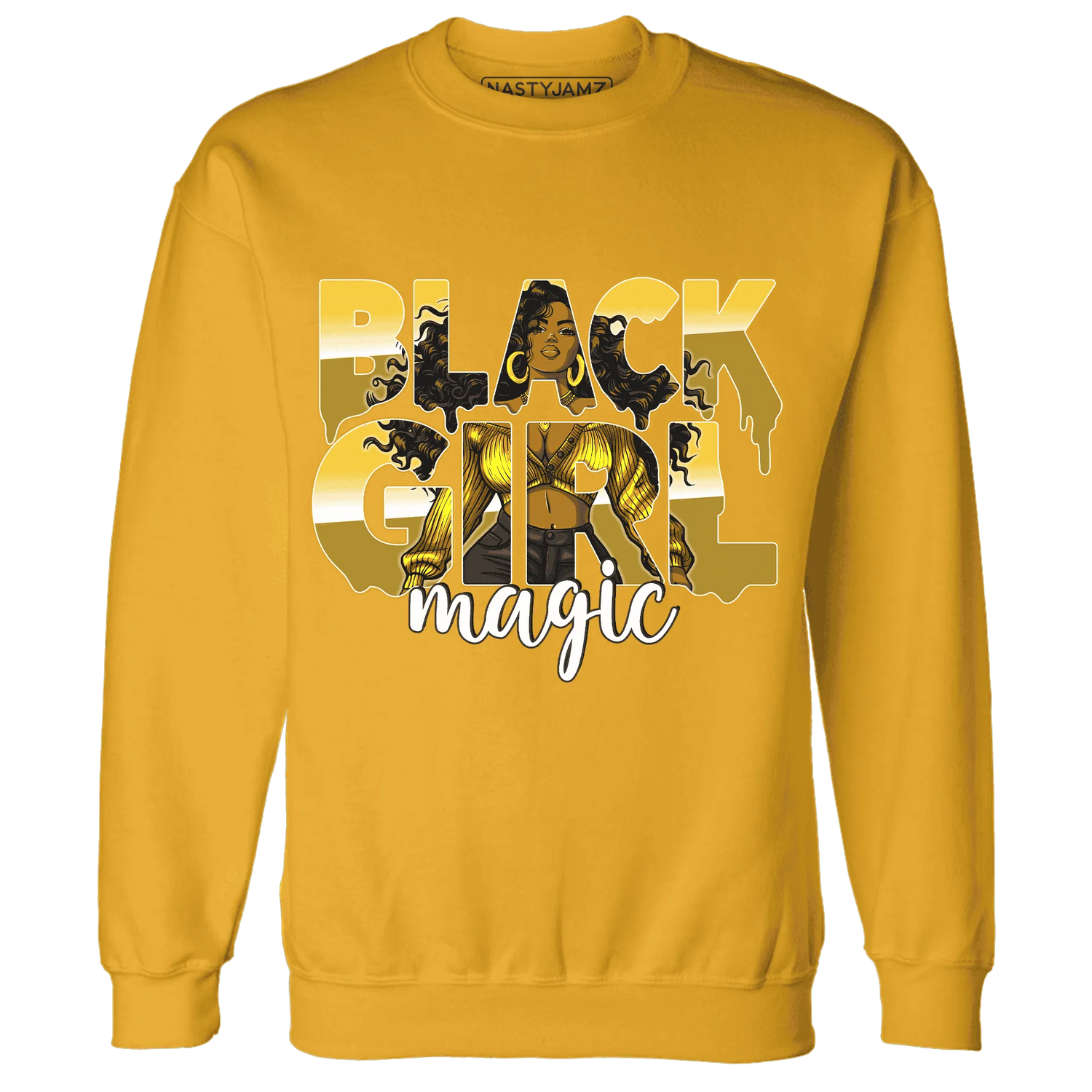 Yellow-Ochre-6s-Sweatshirt-Match-Black-Girl-Magic