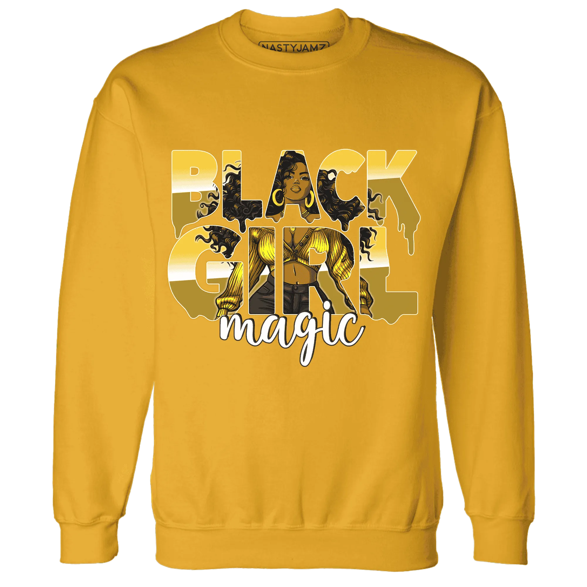 Yellow-Ochre-6s-Sweatshirt-Match-Black-Girl-Magic