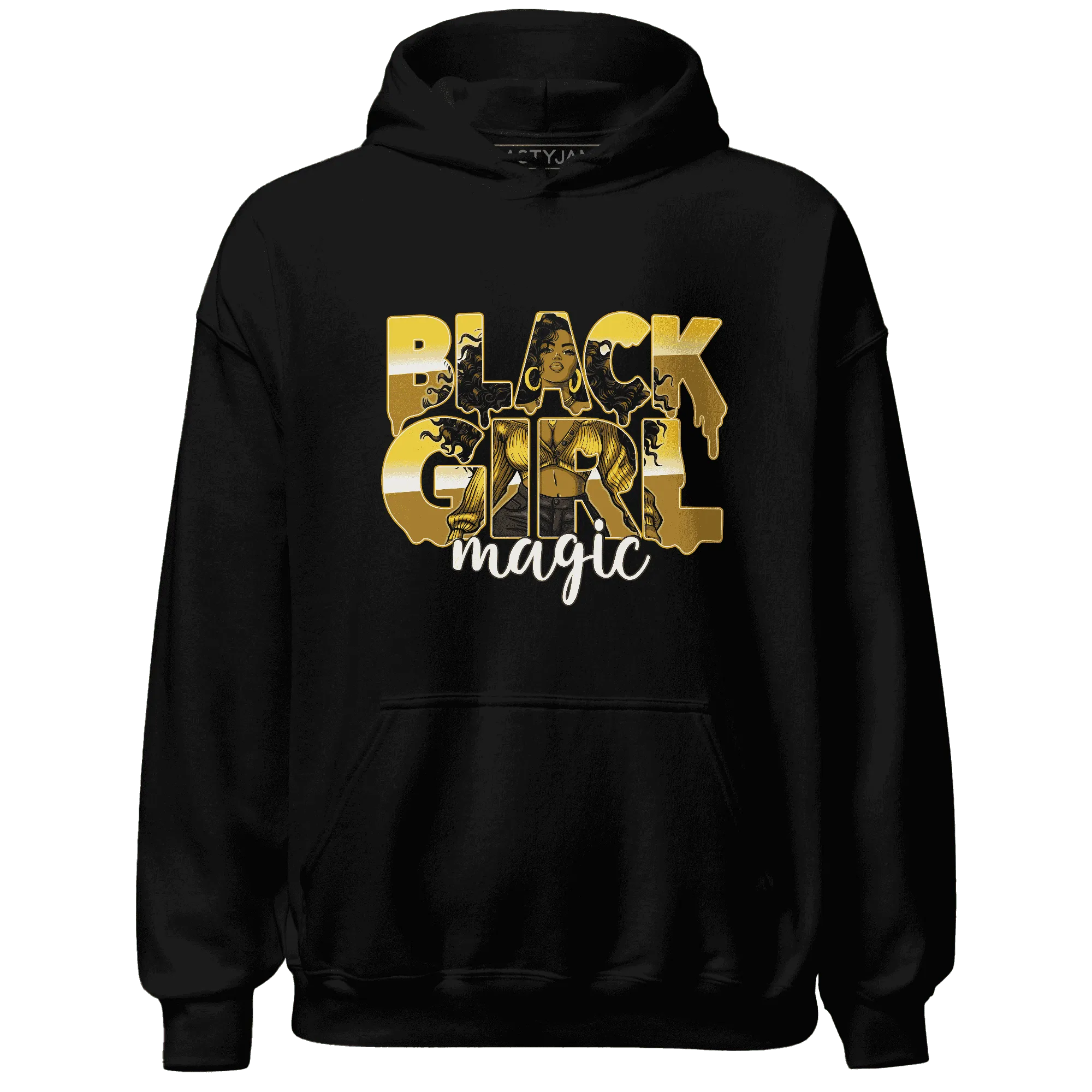 Yellow-Ochre-6s-Hoodie-Match-Black-Girl-Magic