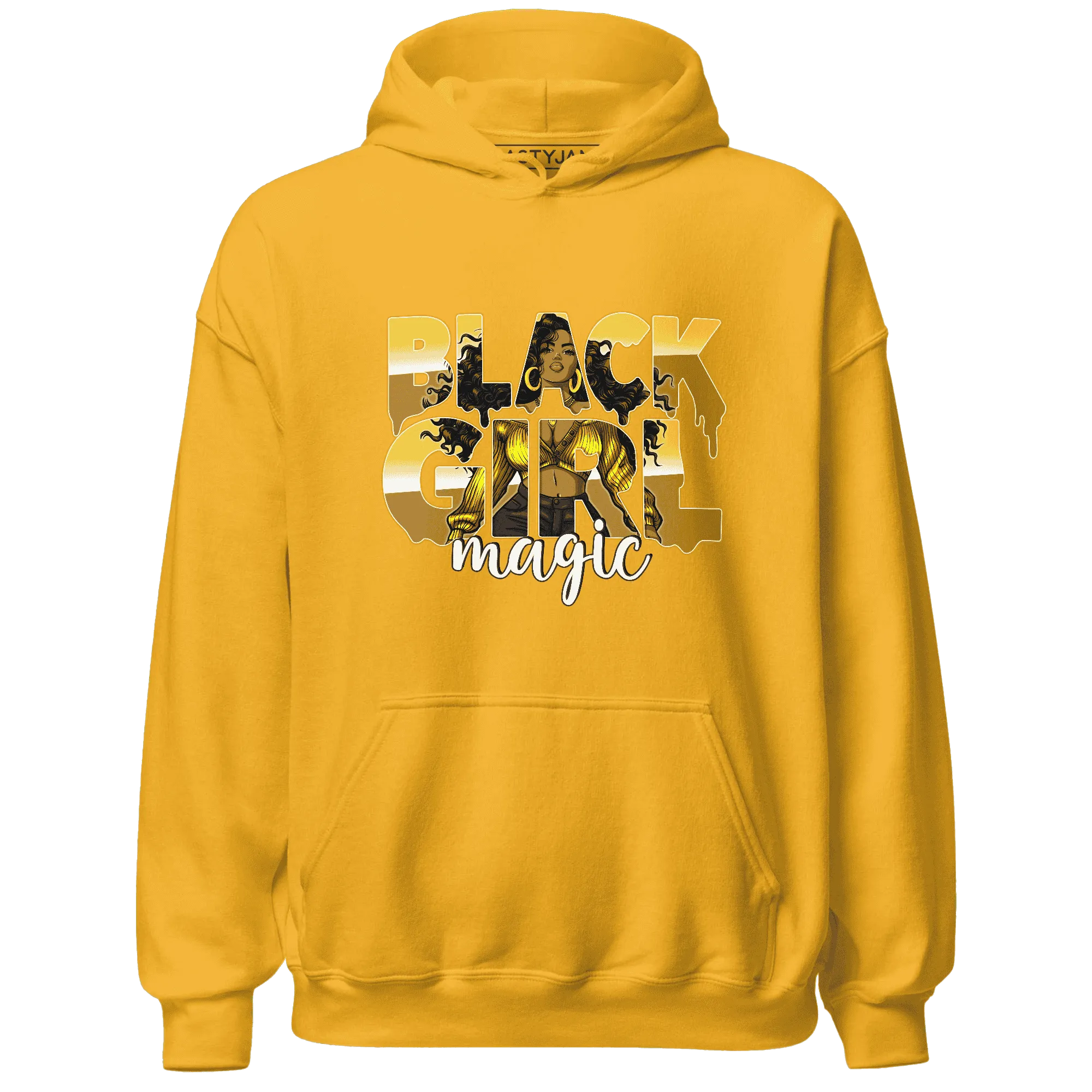 Yellow-Ochre-6s-Hoodie-Match-Black-Girl-Magic