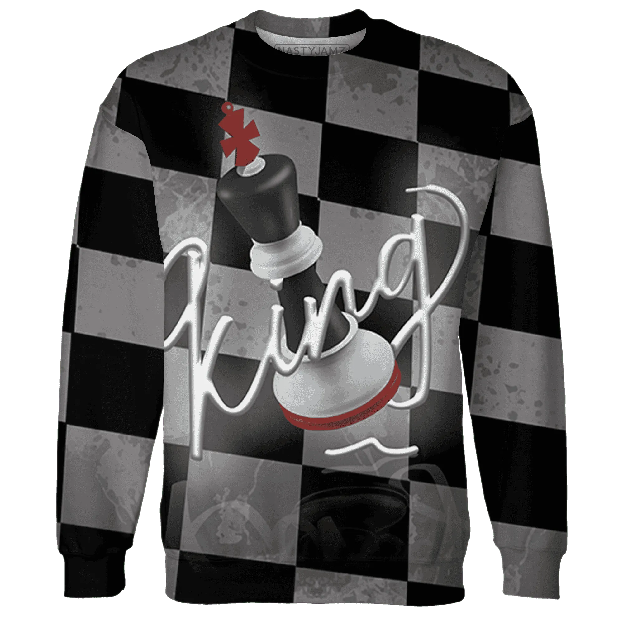 Retro-Red-Taxi-12s-Sweatshirt-Match-Black-King-3D