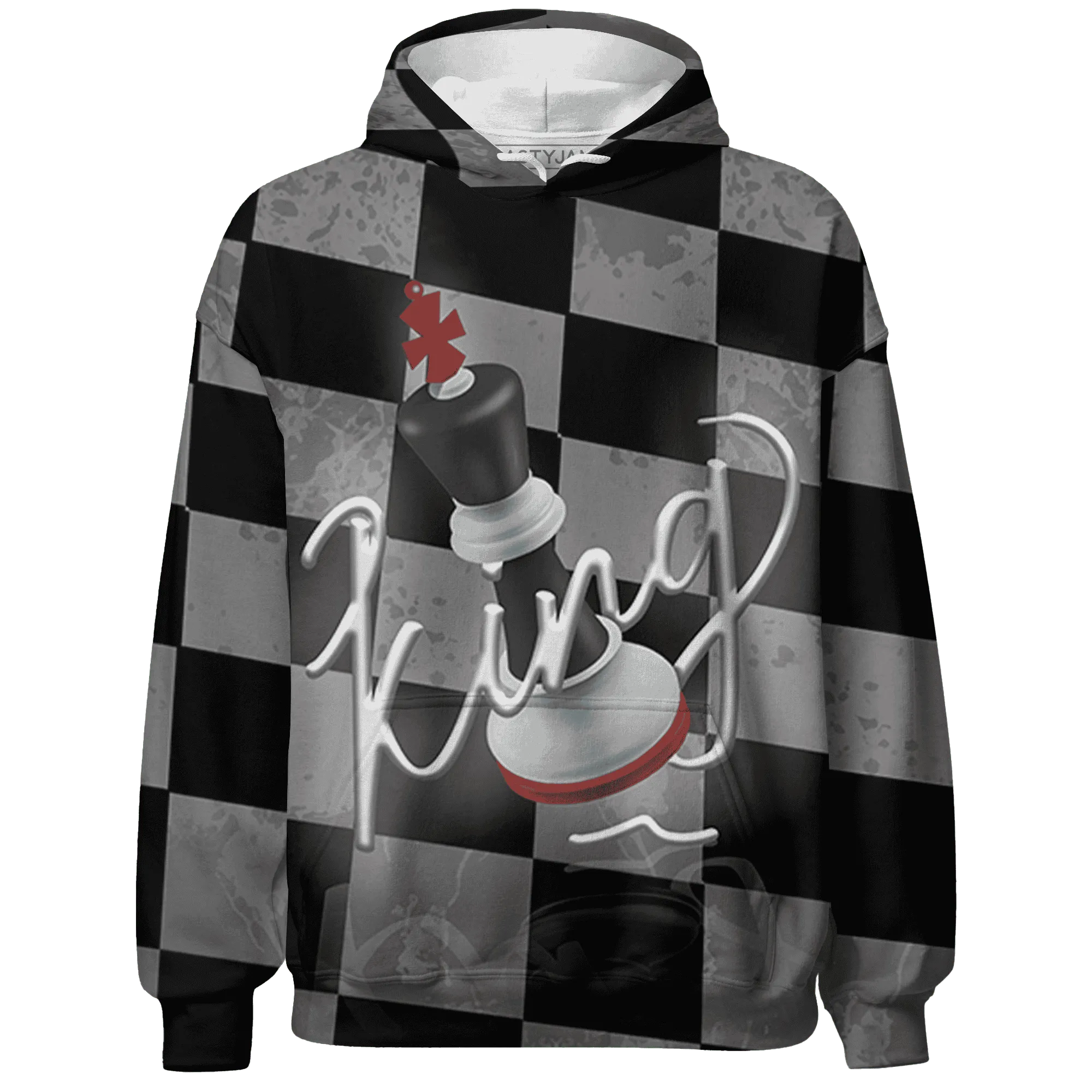 Retro-Red-Taxi-12s-Hoodie-Match-Black-King-3D