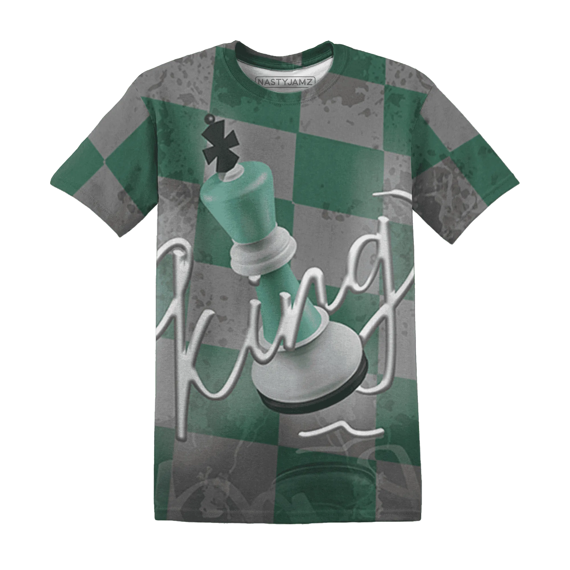 High-OG-Green-Glow-1s-T-Shirt-Match-Black-King-3D