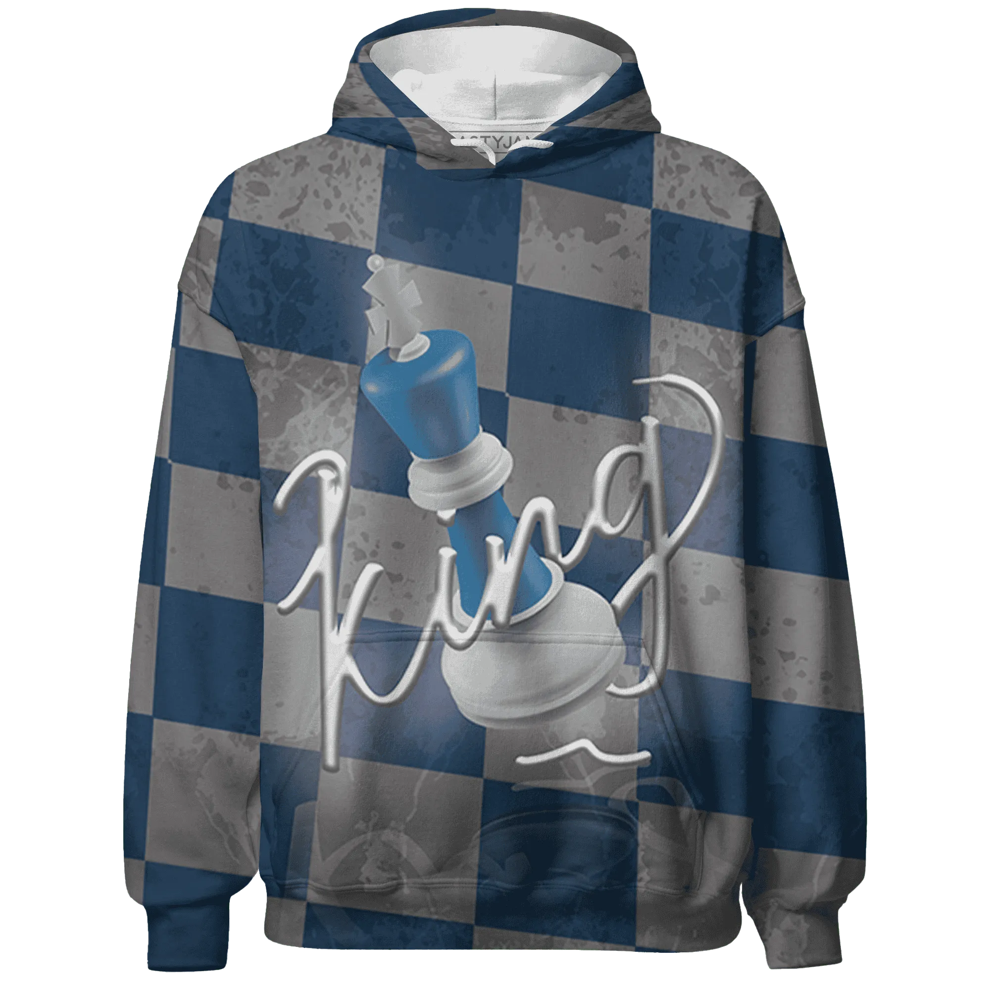 Industrial-Blue-4s-Hoodie-Match-Black-King-3D