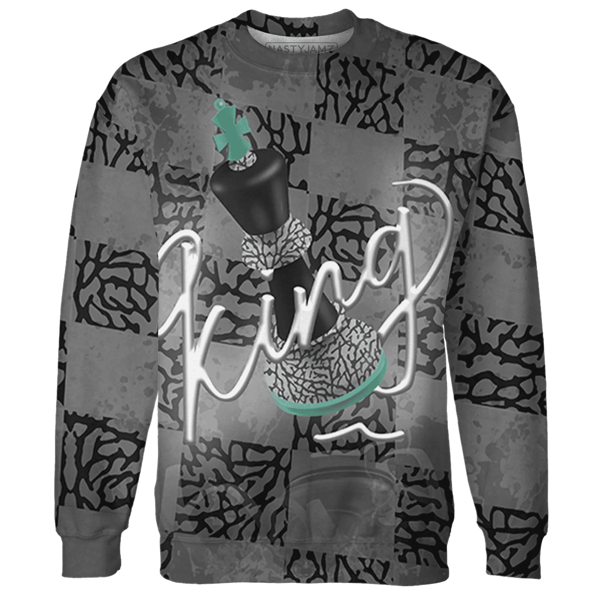 Green-Glow-3s-Sweatshirt-Match-Black-King-3D