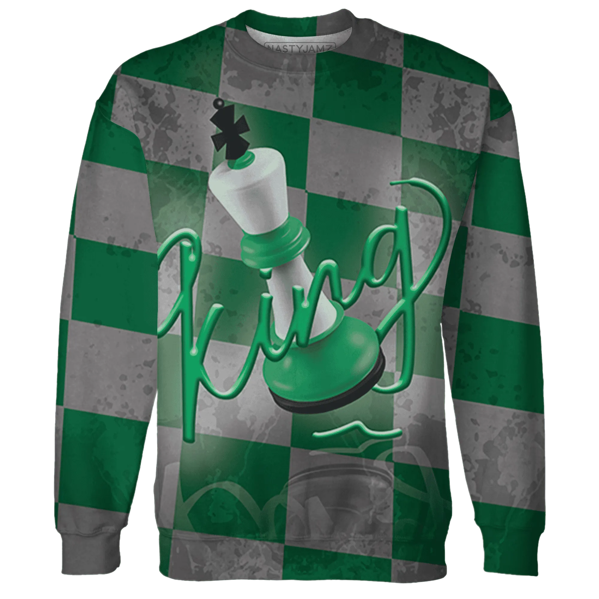 Lucky-Green-5s-Sweatshirt-Match-Black-King-3D