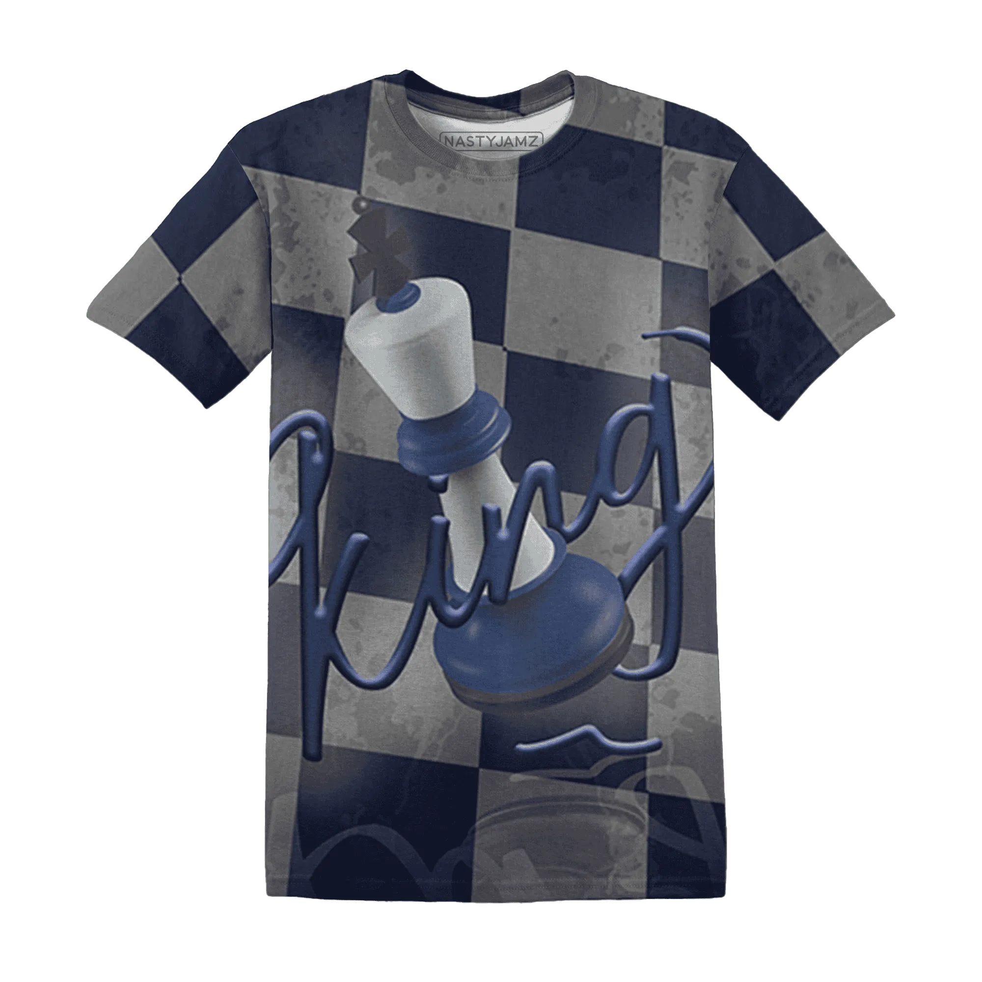 Midnight-Navy-5s-T-Shirt-Match-Black-King-3D