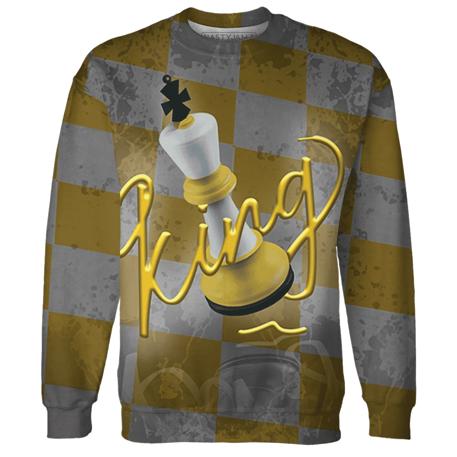 Yellow-Ochre-6s-Sweatshirt-Match-Black-King-3D