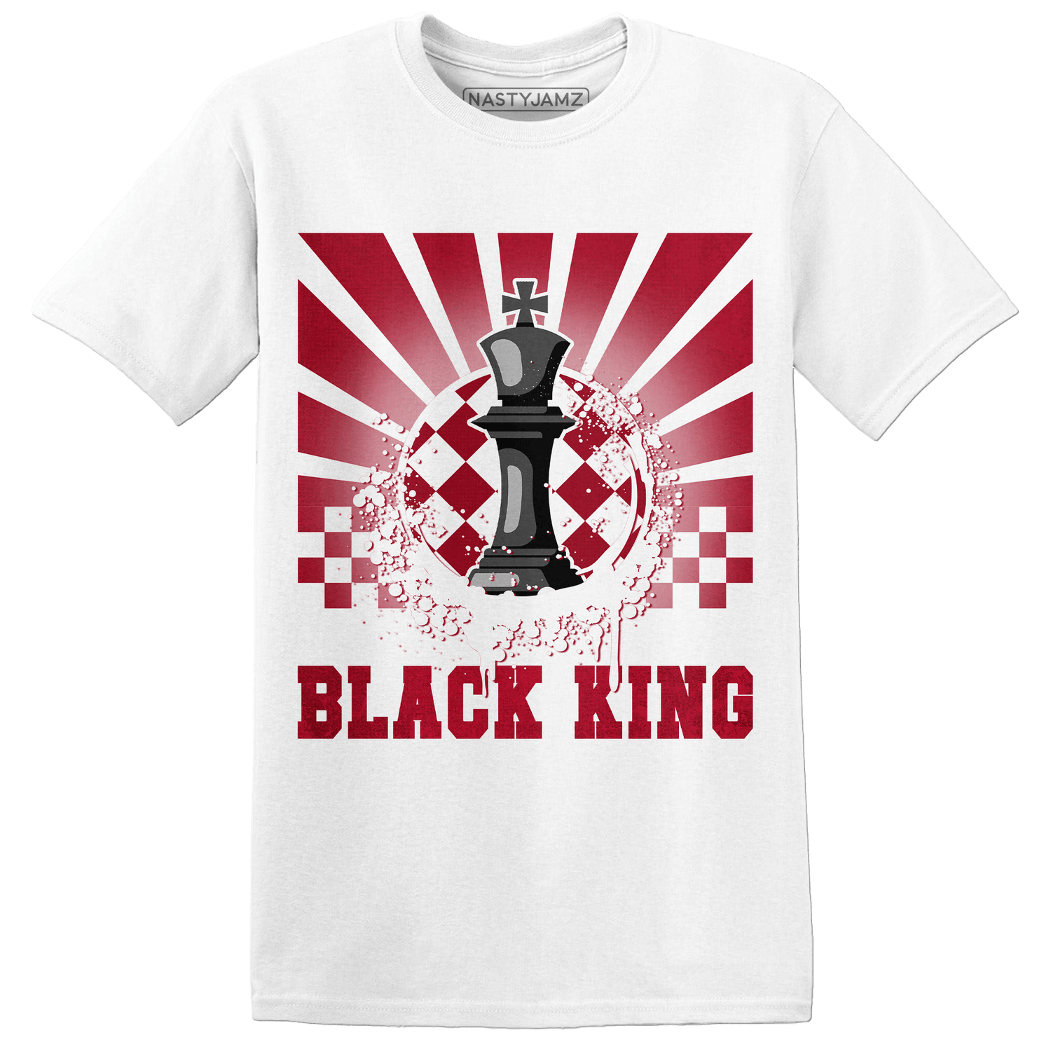 Retro Red Taxi 12s T Shirt Match Black King Collection - NastyJamz