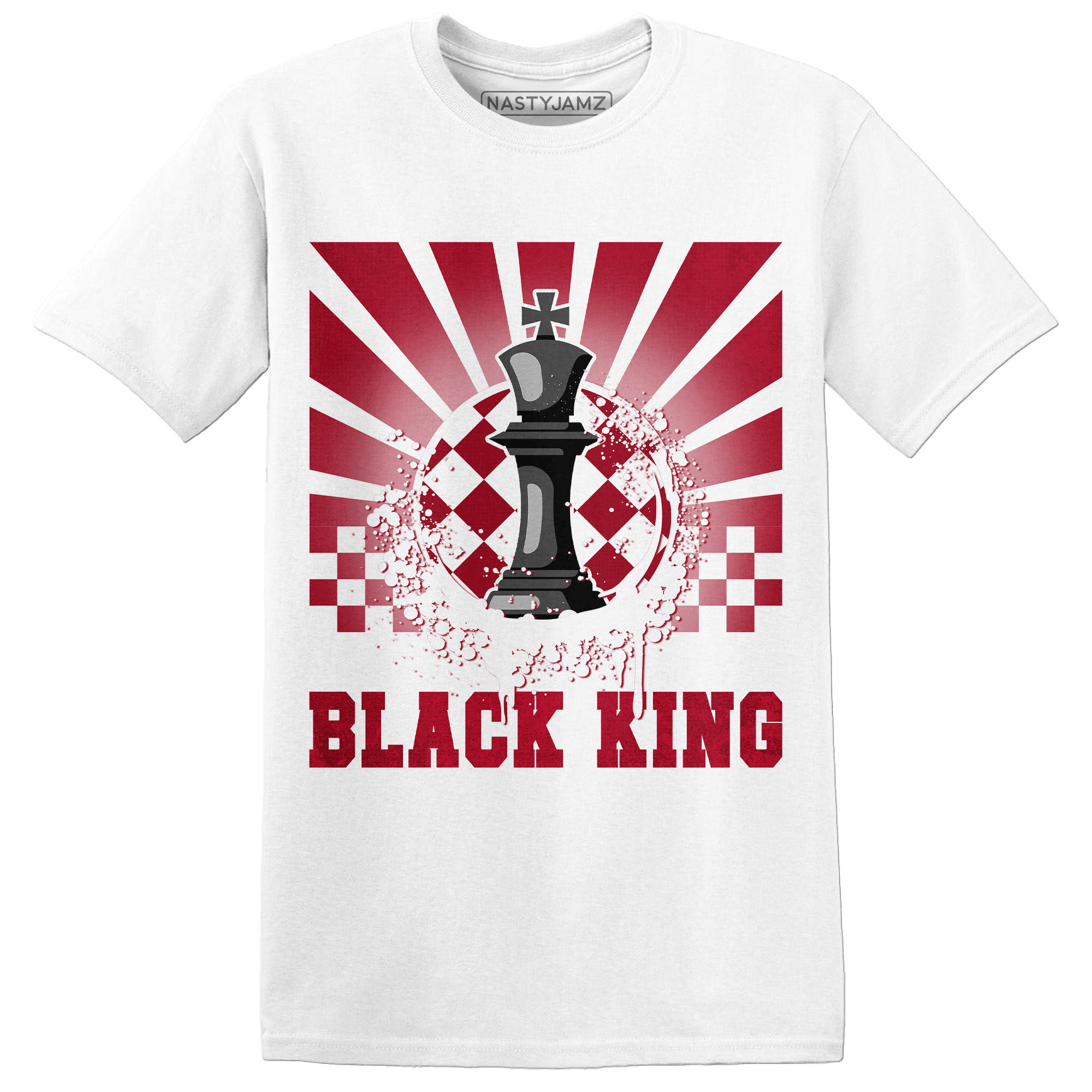 Retro Red Taxi 12s T Shirt Match Black King Collection - NastyJamz