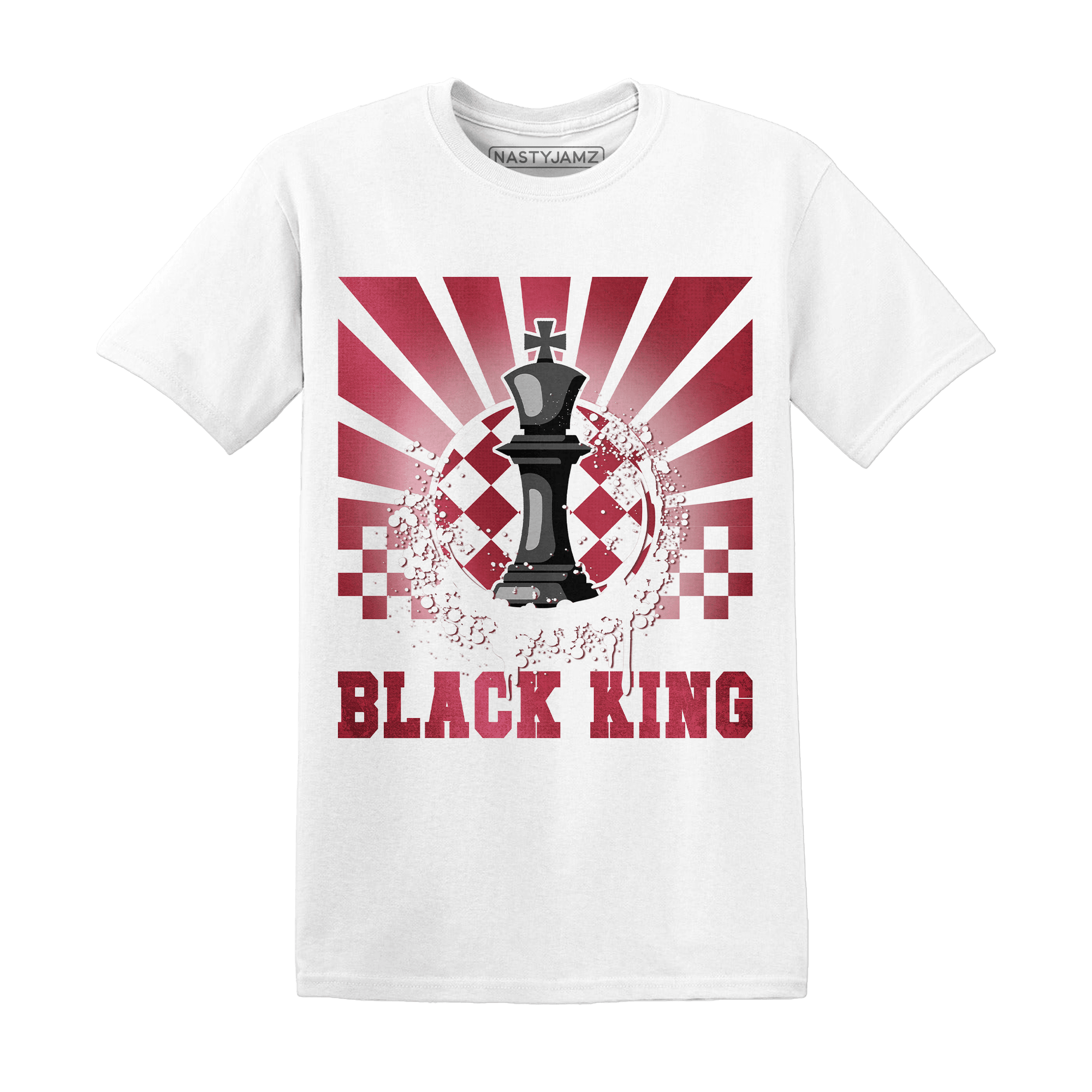 High 85 Metallic Burgundy 1s T Shirt Match Black King Collection - NastyJamz