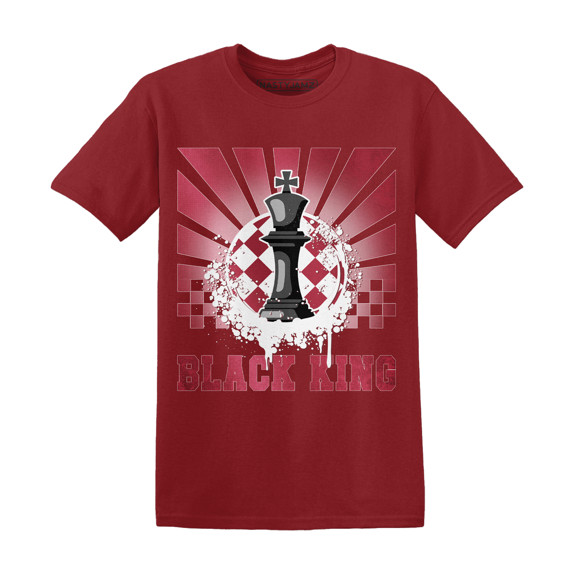 High 85 Metallic Burgundy 1s T Shirt Match Black King Collection - NastyJamz