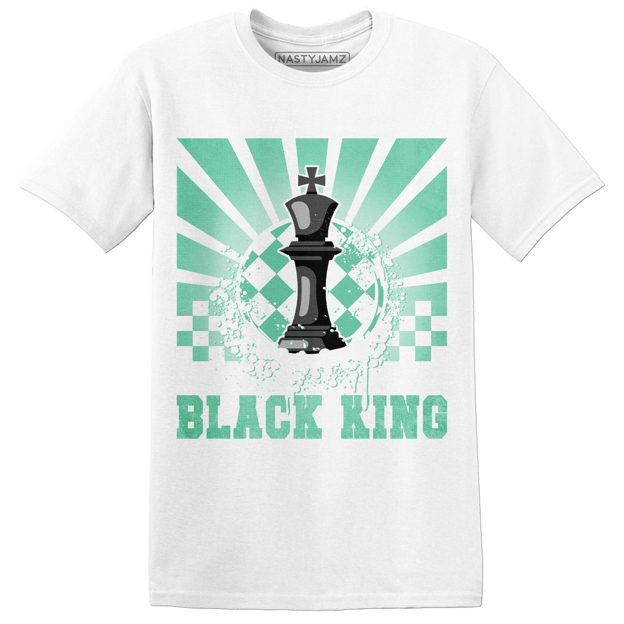 High OG Green Glow 1s T Shirt Match Black King Collection - NastyJamz