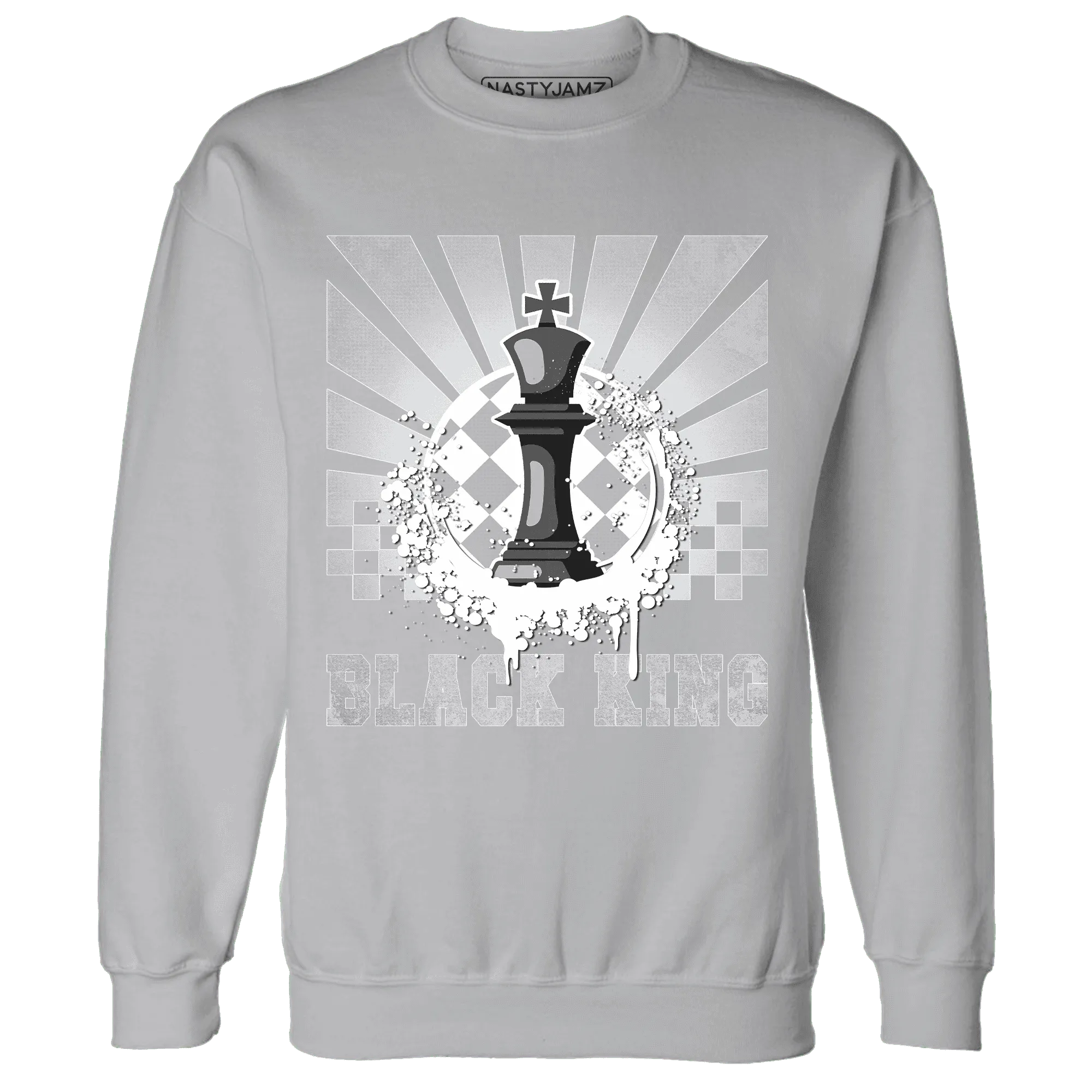 Wolf-Grey-1s-Sweatshirt-Match-Black-King-Collection