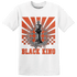 Georgia Peach 3s T Shirt Match Black King Collection - NastyJamz