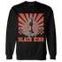 Georgia Peach 3s Sweatshirt Match Black King Collection - NastyJamz