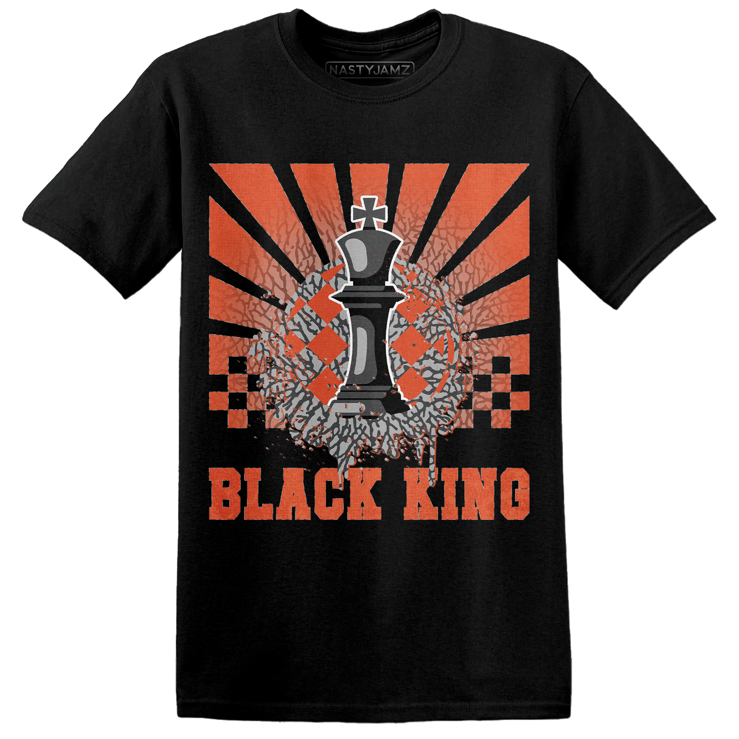 Georgia Peach 3s T Shirt Match Black King Collection - NastyJamz