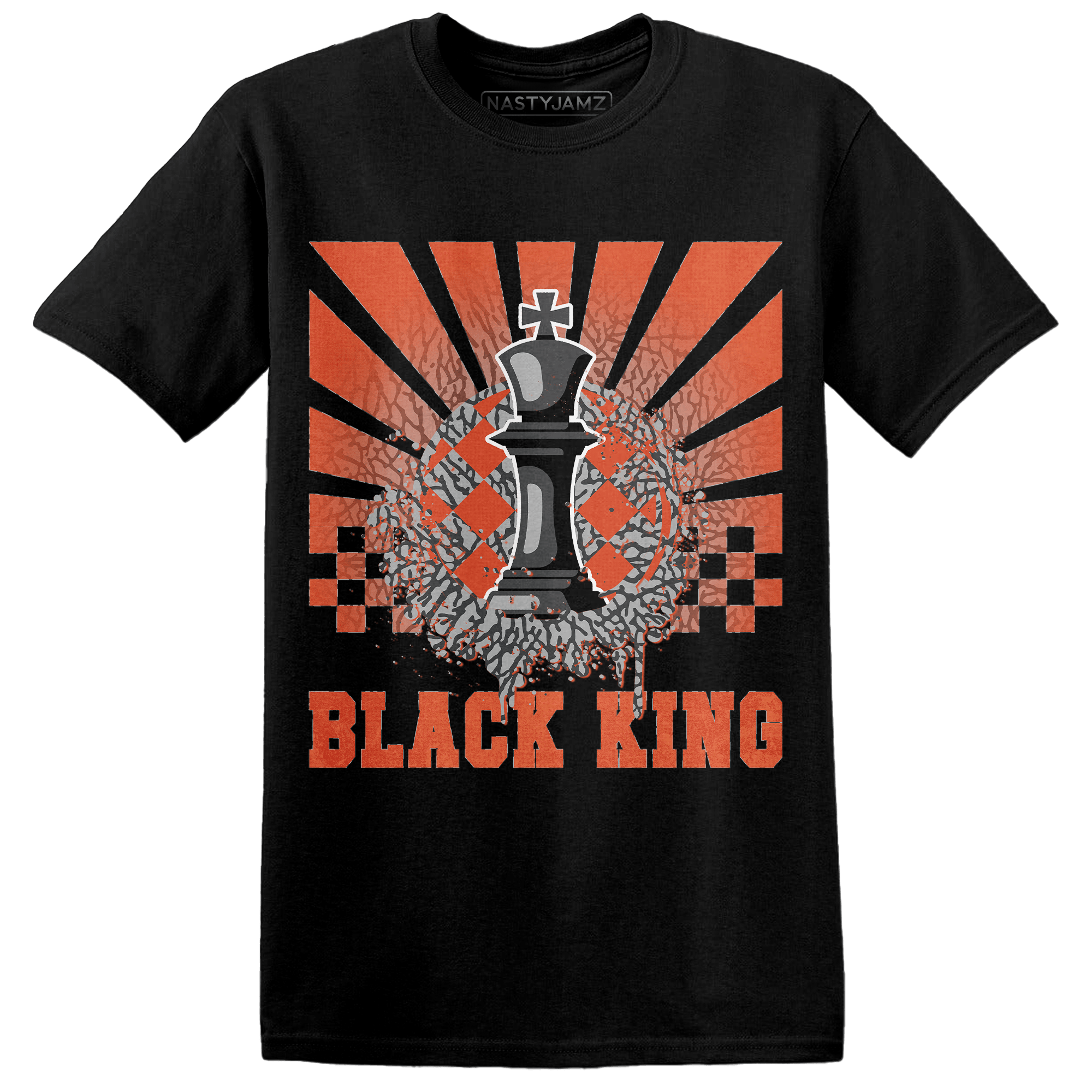 Georgia Peach 3s T Shirt Match Black King Collection - NastyJamz