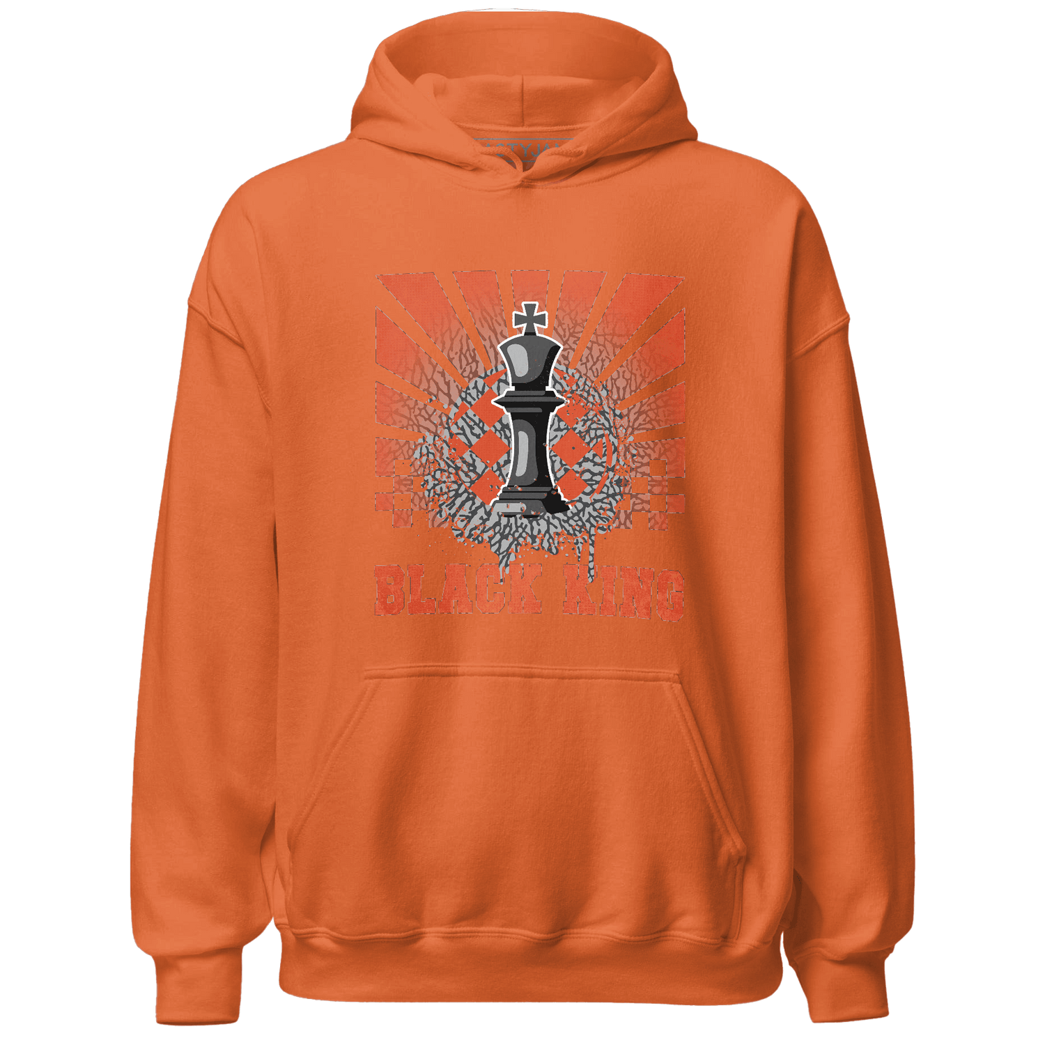 Georgia Peach 3s Hoodie Match Black King Collection - NastyJamz