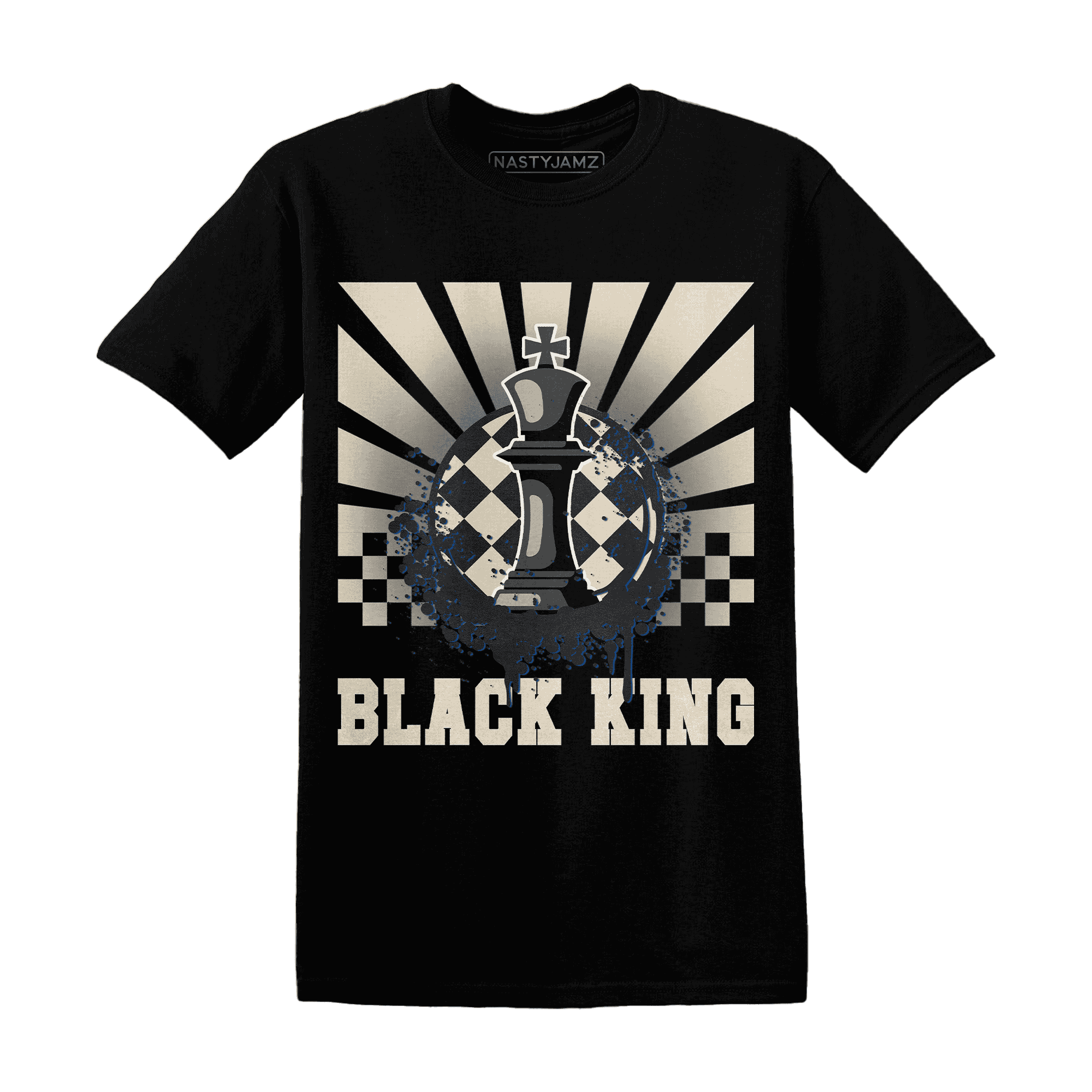 Quaiii 54 3s T Shirt Match Black King Collection - NastyJamz