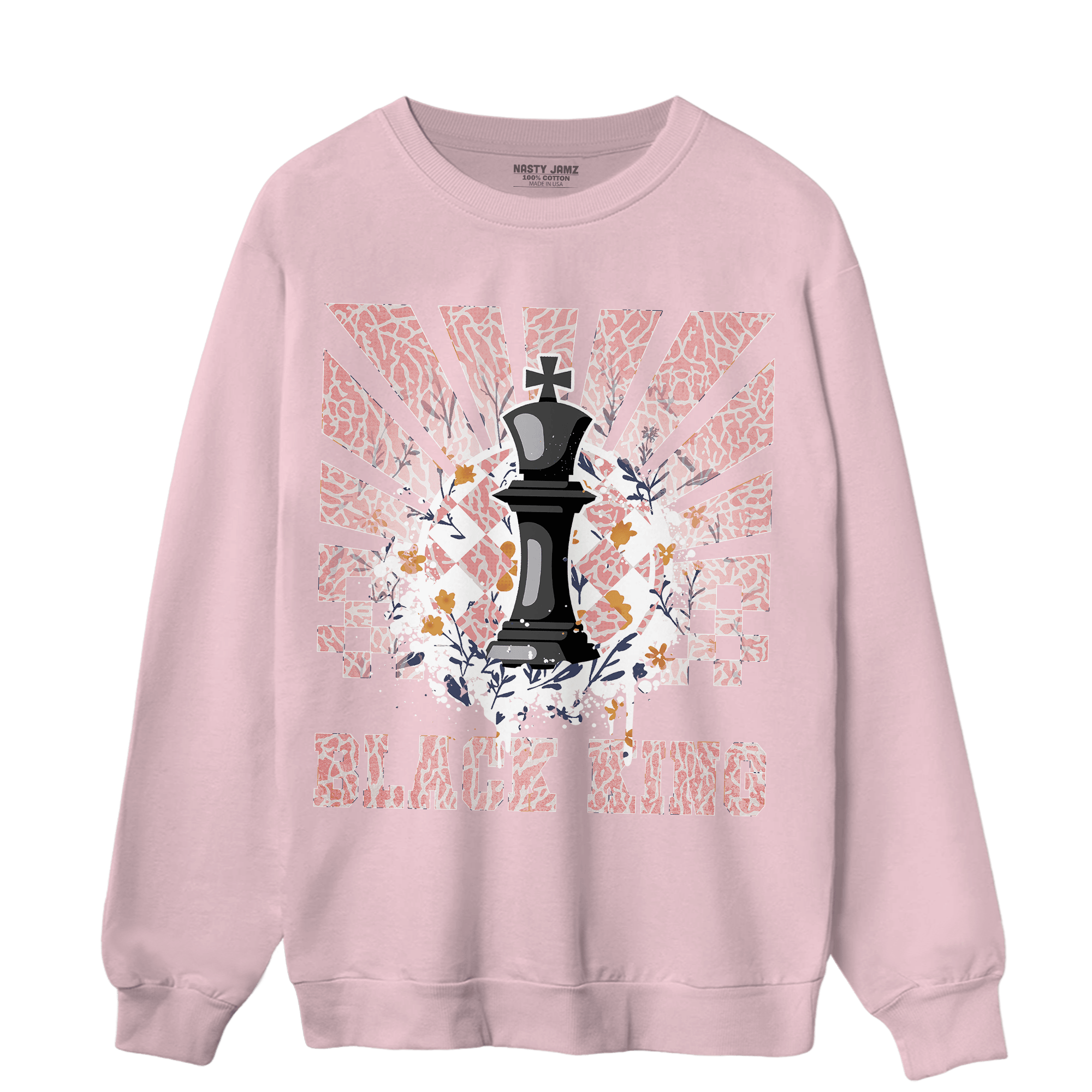 Red Stardust 3s Sweatshirt Match Black King Collection - NastyJamz