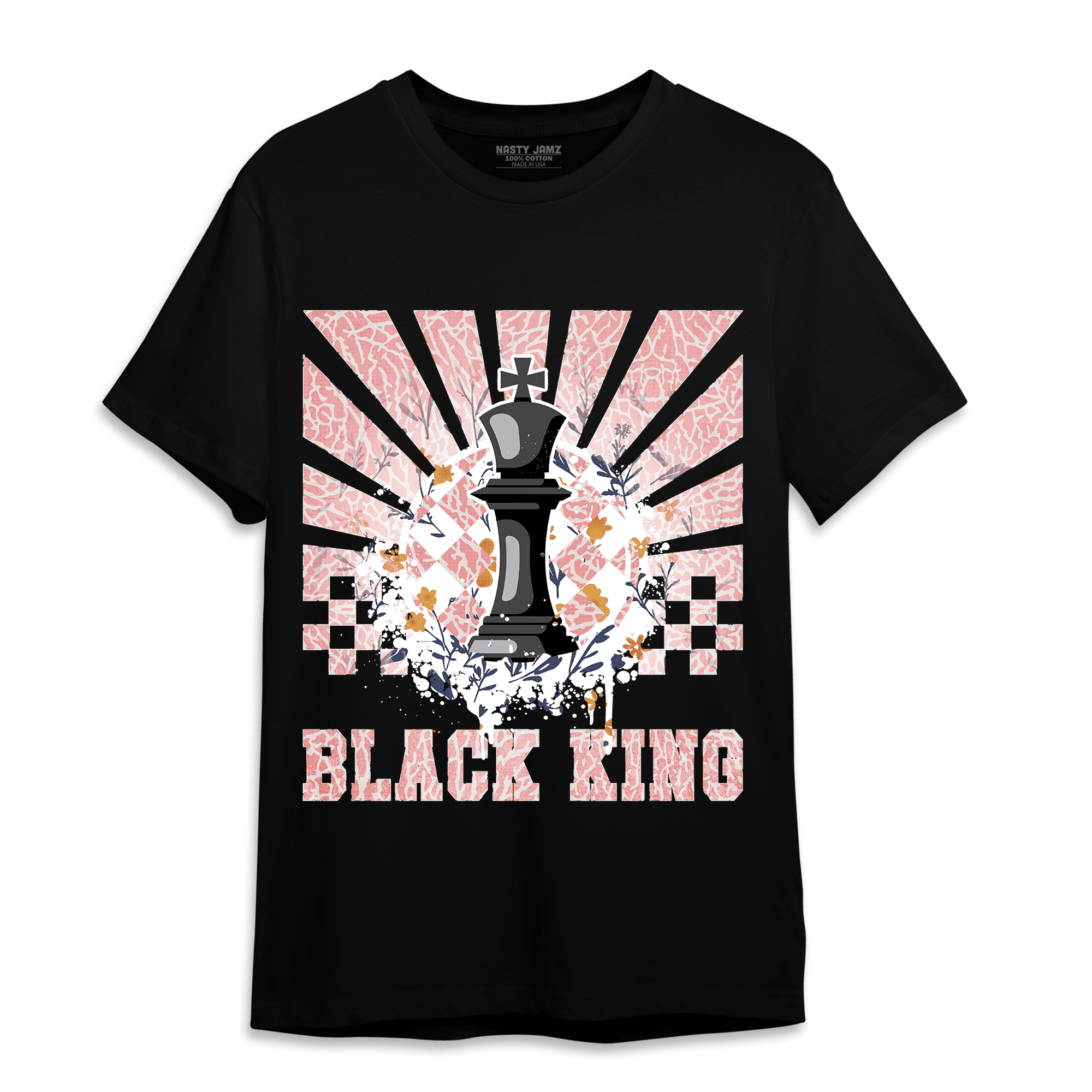 Red Stardust 3s T Shirt Match Black King Collection - NastyJamz