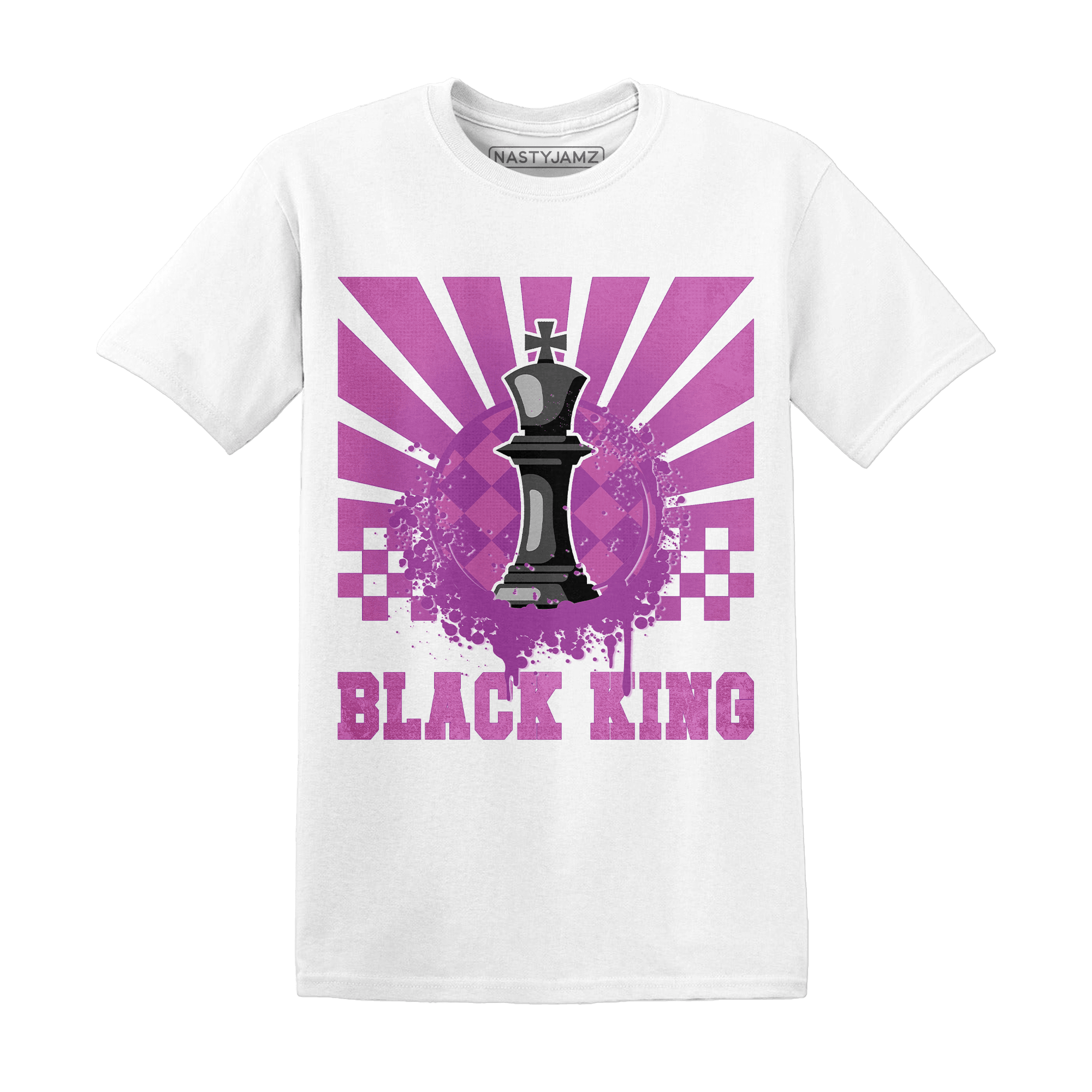 GS Hyper Violet 4s T Shirt Match Black King Collection - NastyJamz