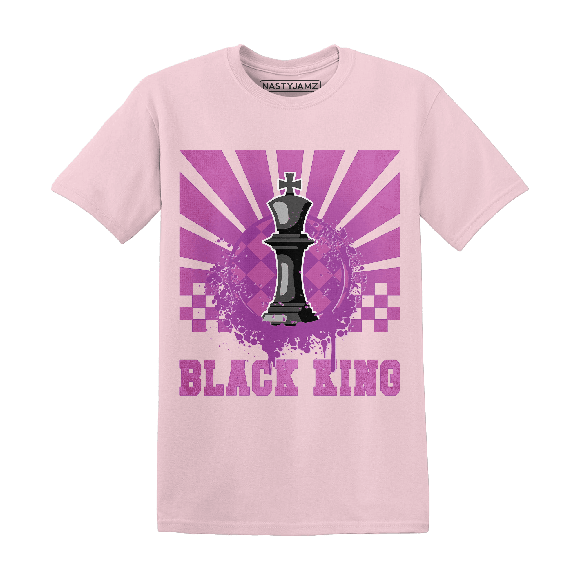 GS Hyper Violet 4s T Shirt Match Black King Collection - NastyJamz