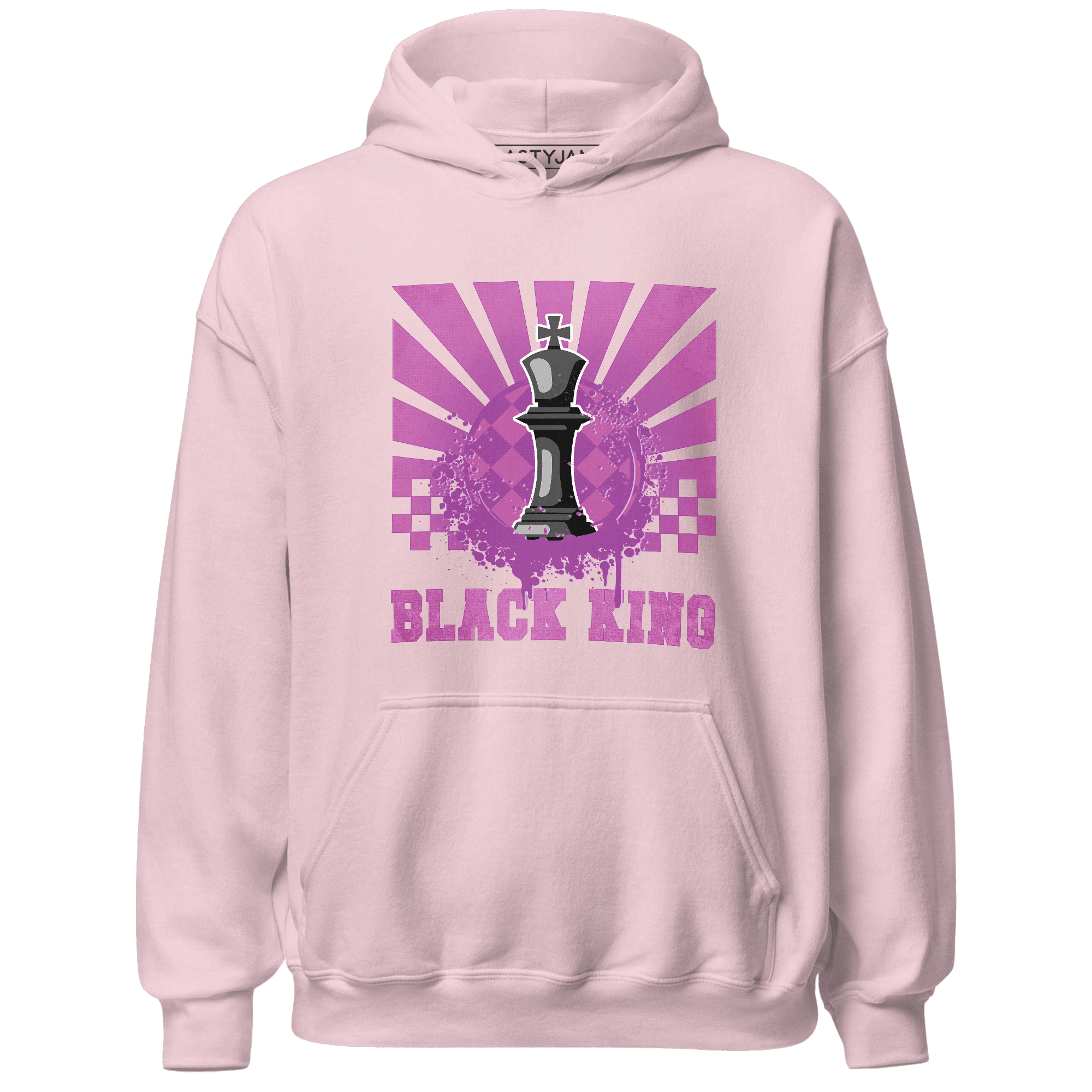 GS Hyper Violet 4s Hoodie Match Black King Collection - NastyJamz
