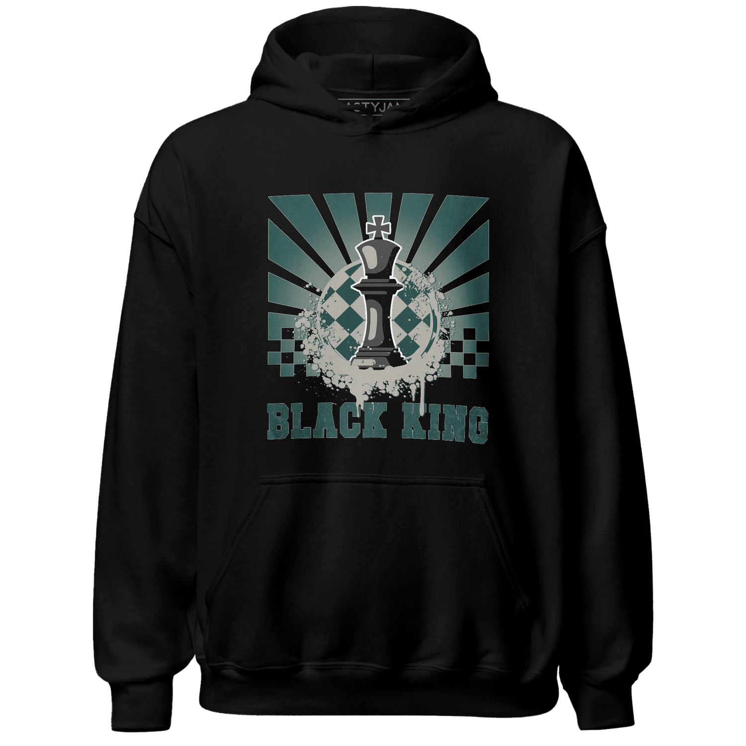 Oxidized Green 4s Hoodie Match Black King Collection - NastyJamz