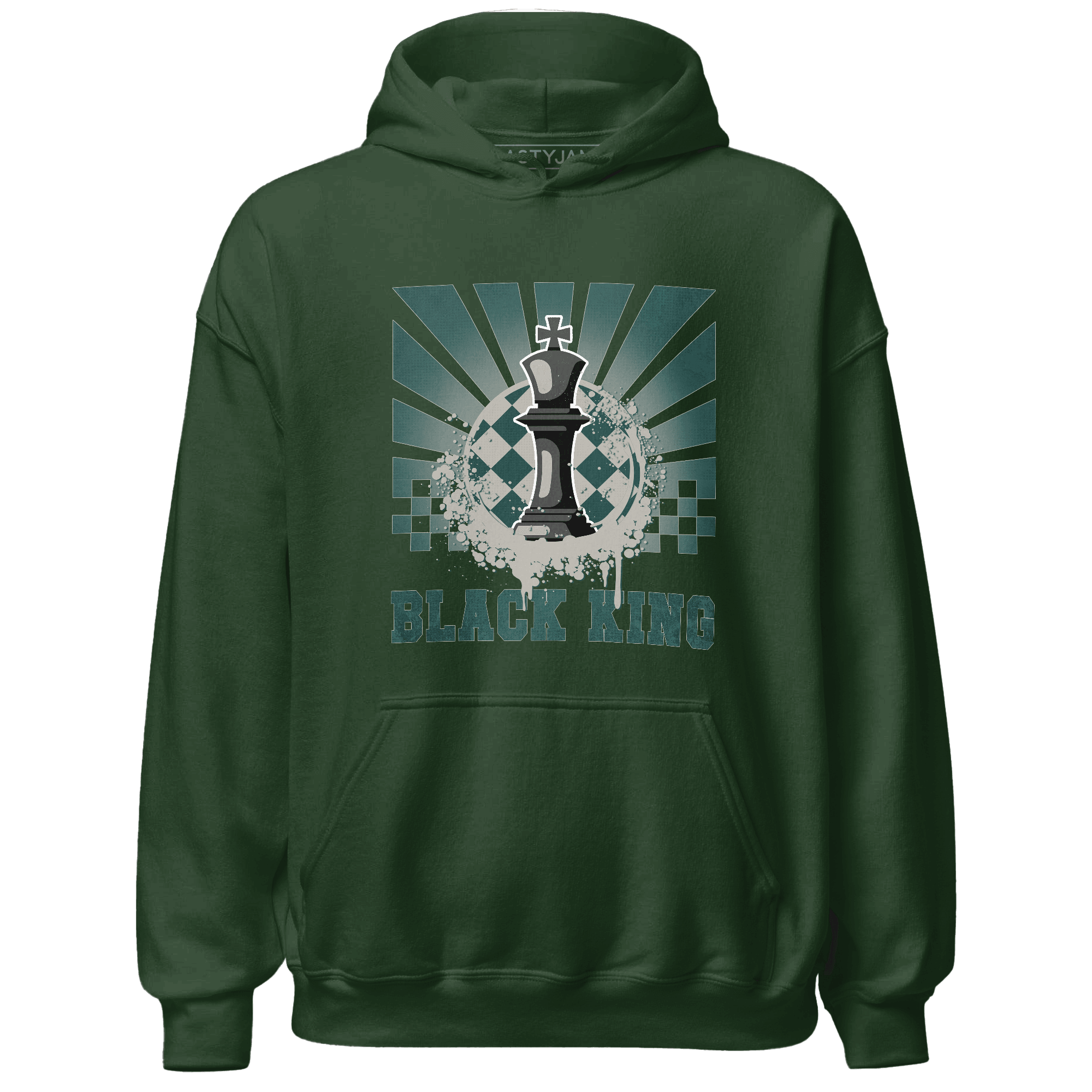 Oxidized Green 4s Hoodie Match Black King Collection - NastyJamz