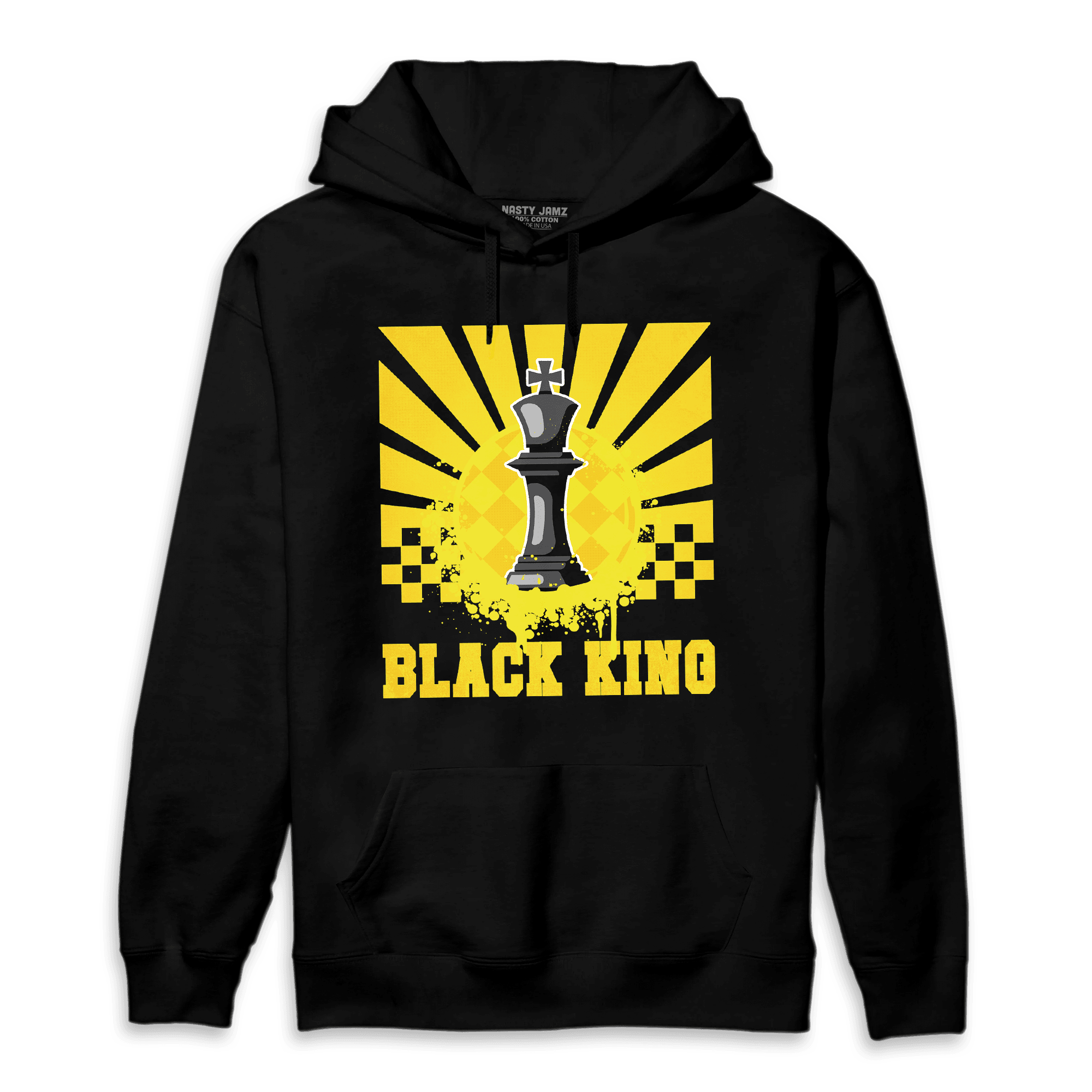 Vivid Sulfur 4s Hoodie Match Black King Collection - NastyJamz