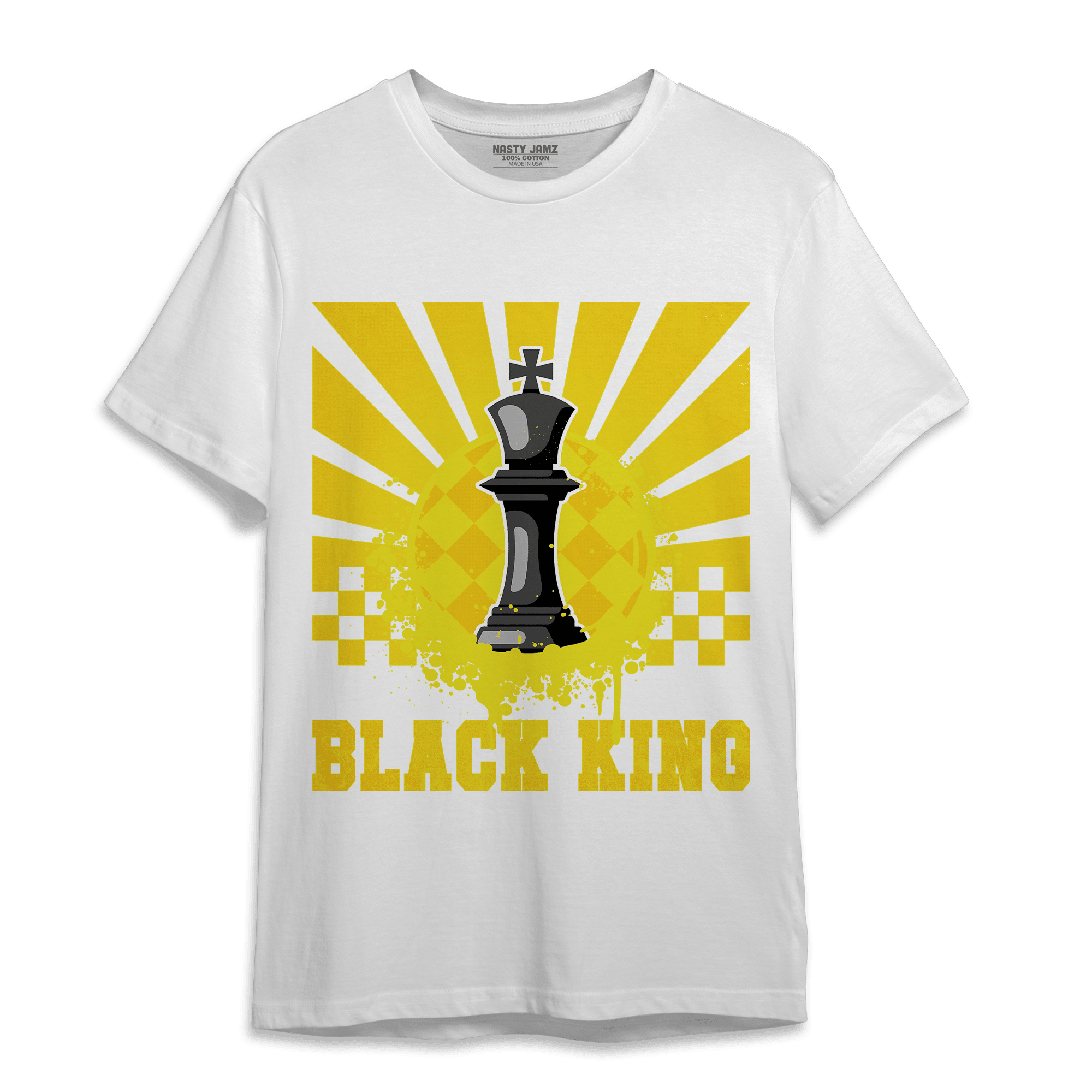 Vivid Sulfur 4s T Shirt Match Black King Collection - NastyJamz