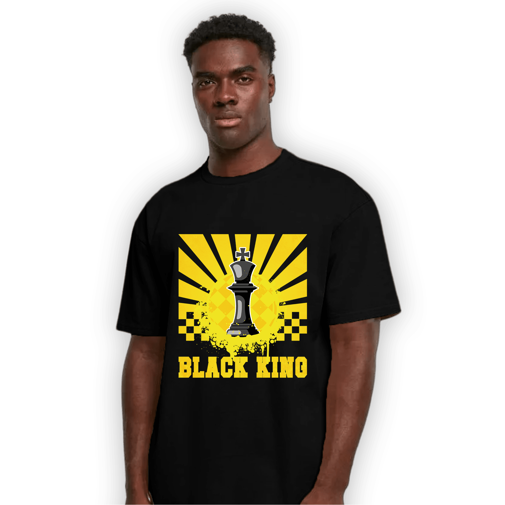 Vivid Sulfur 4s T Shirt Match Black King Collection - NastyJamz