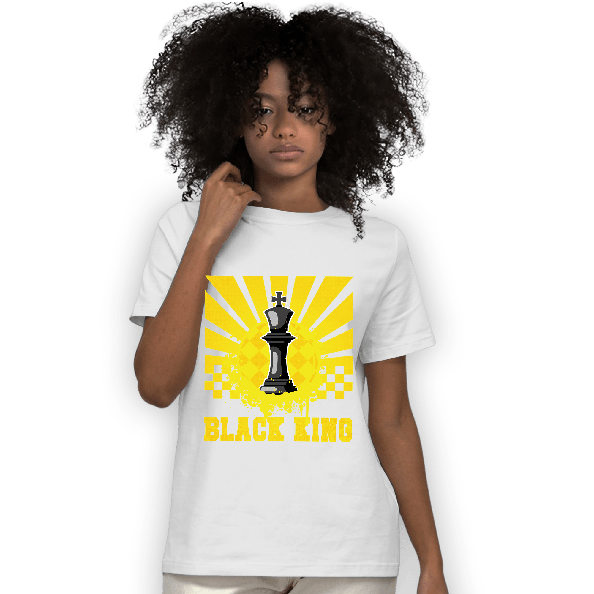 Vivid Sulfur 4s T Shirt Match Black King Collection - NastyJamz