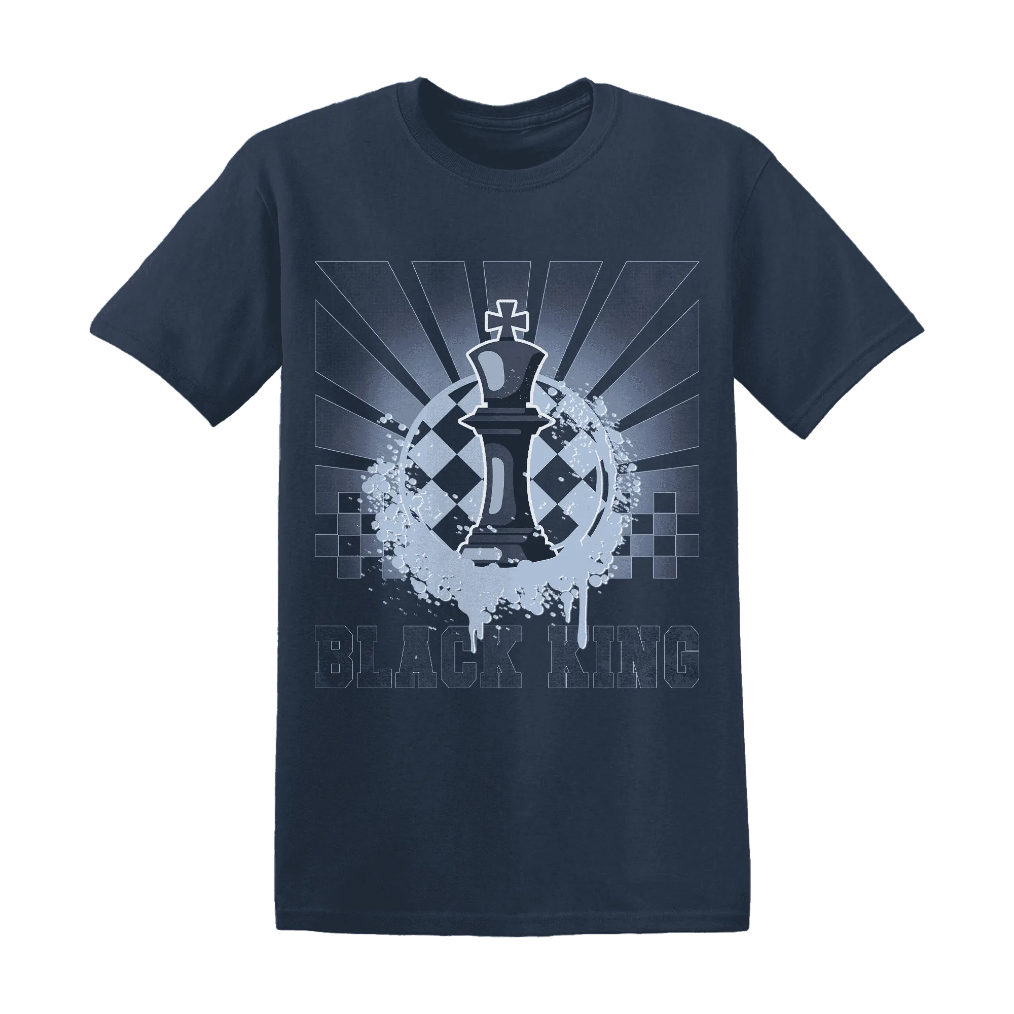 White-Navy-6s-T-Shirt-Match-Black-King-Collection